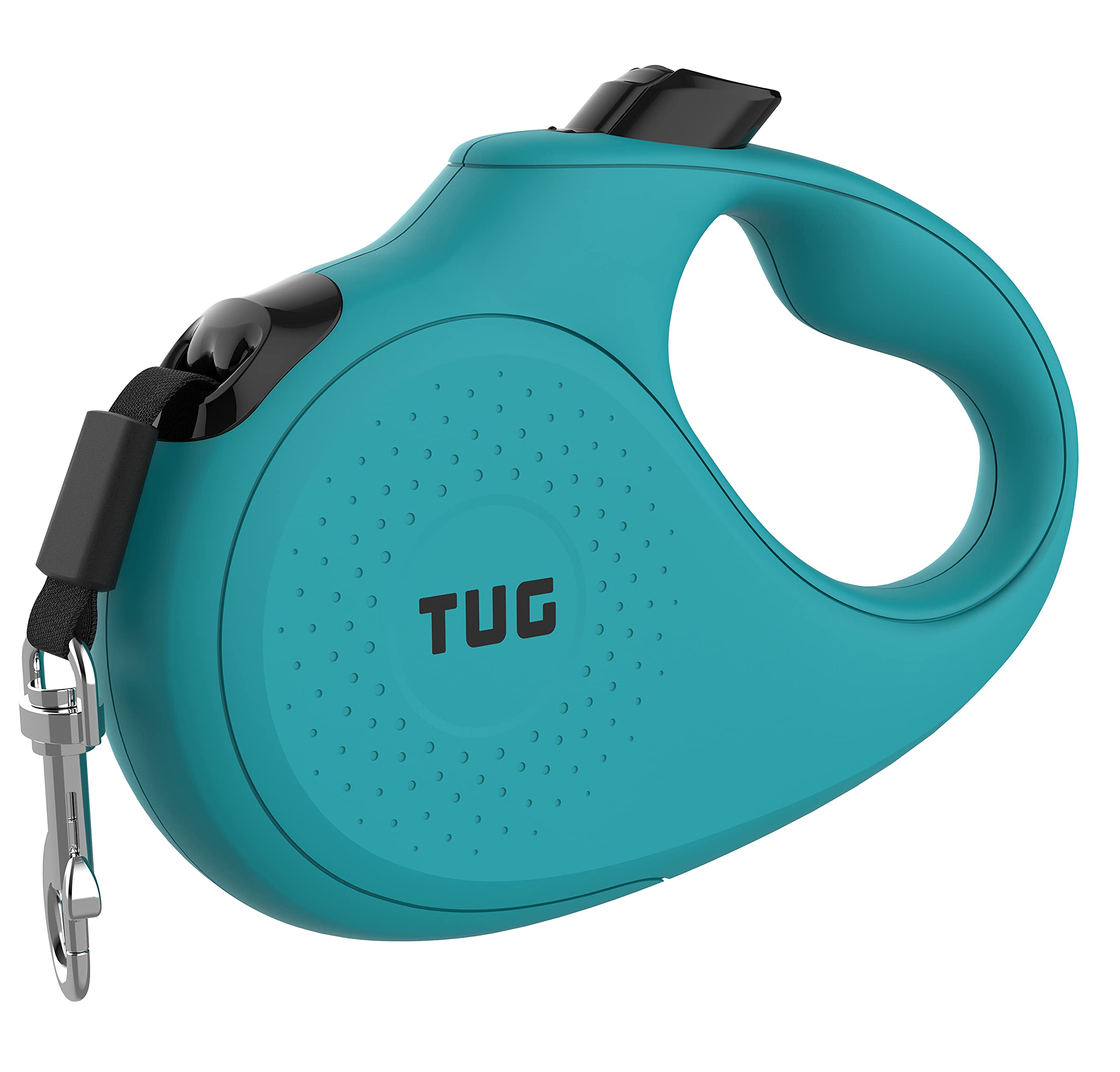 Tug Monochrome Tiny 360 Tangle-Free Retractable Dog Leash | Cat Leash | 10 Ft Strong Nylon Tape (Tiny, Aqua)