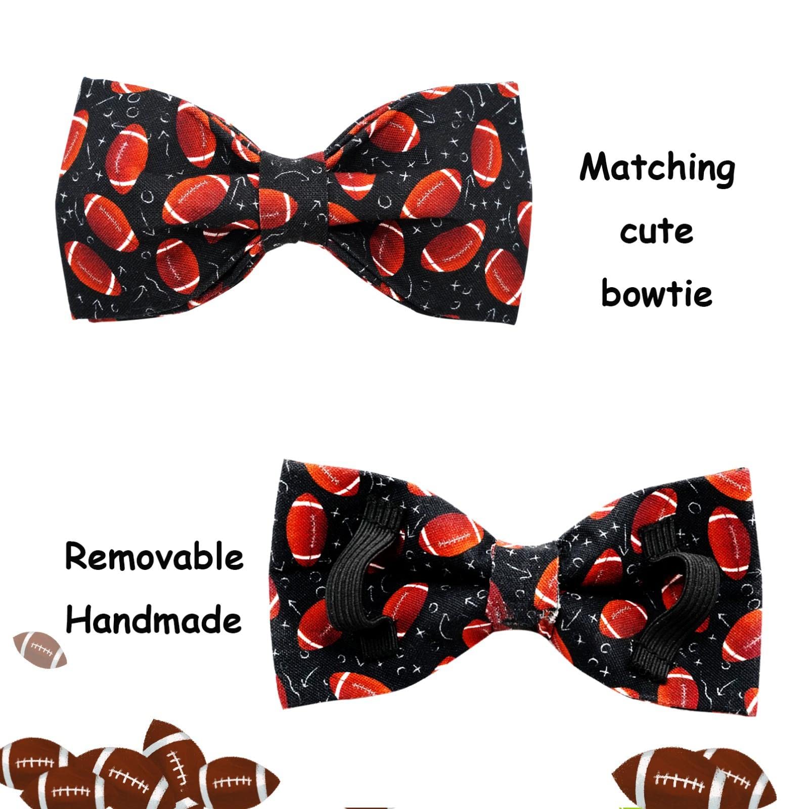 Lionheart Glory Dog Collar Bowtie - Adjustable Cotton Bow For X-Large Dogs
