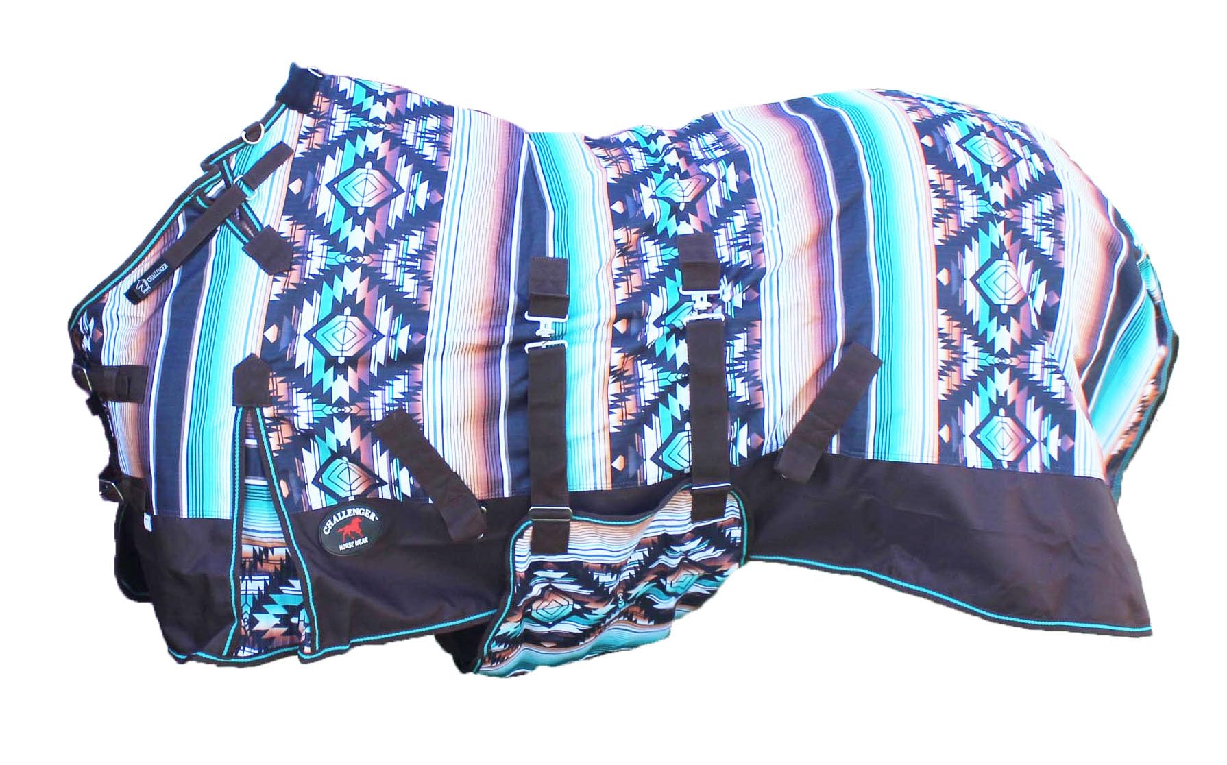Challenger 80'' 1200D Turnout Waterproof Fleece Lined Medium Winter Blanket Serape 3B100Lg