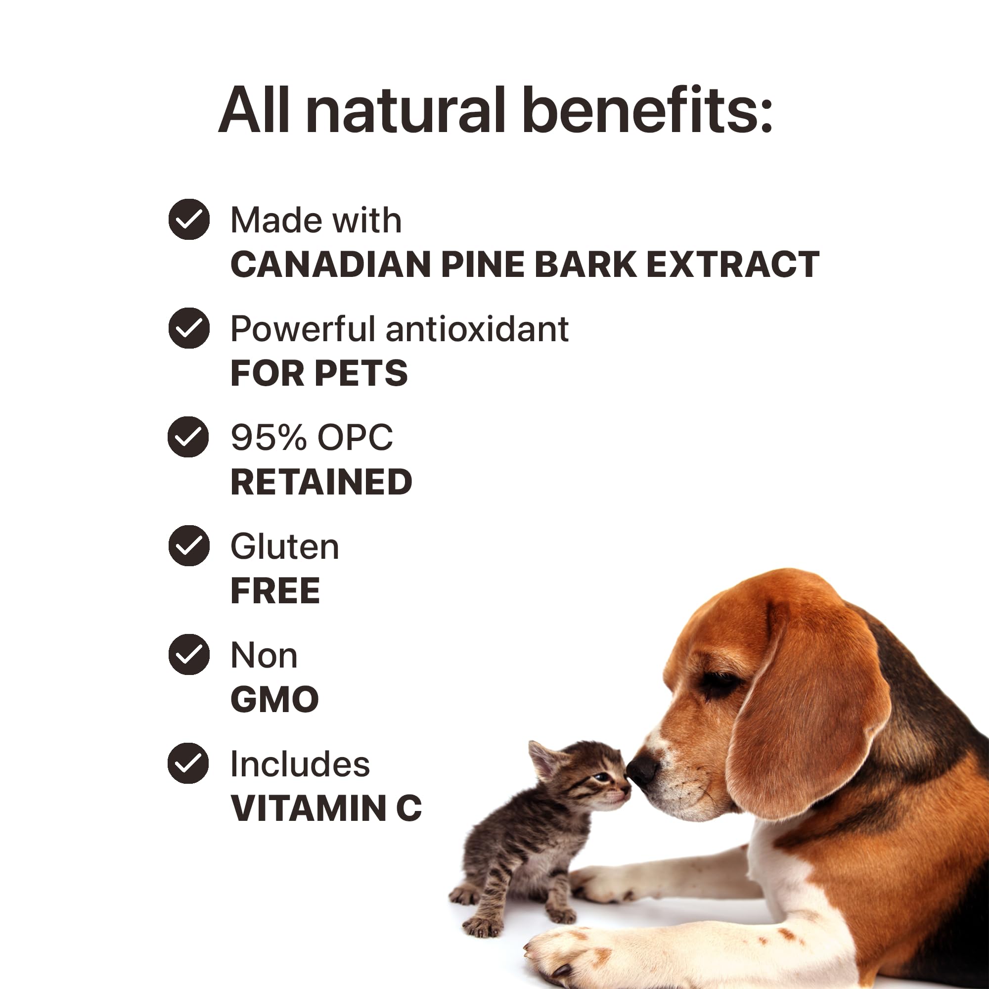 Essiac Tru-Pine for Pets - 60 Capsules - Natural Health Supplement for Dogs and Cats