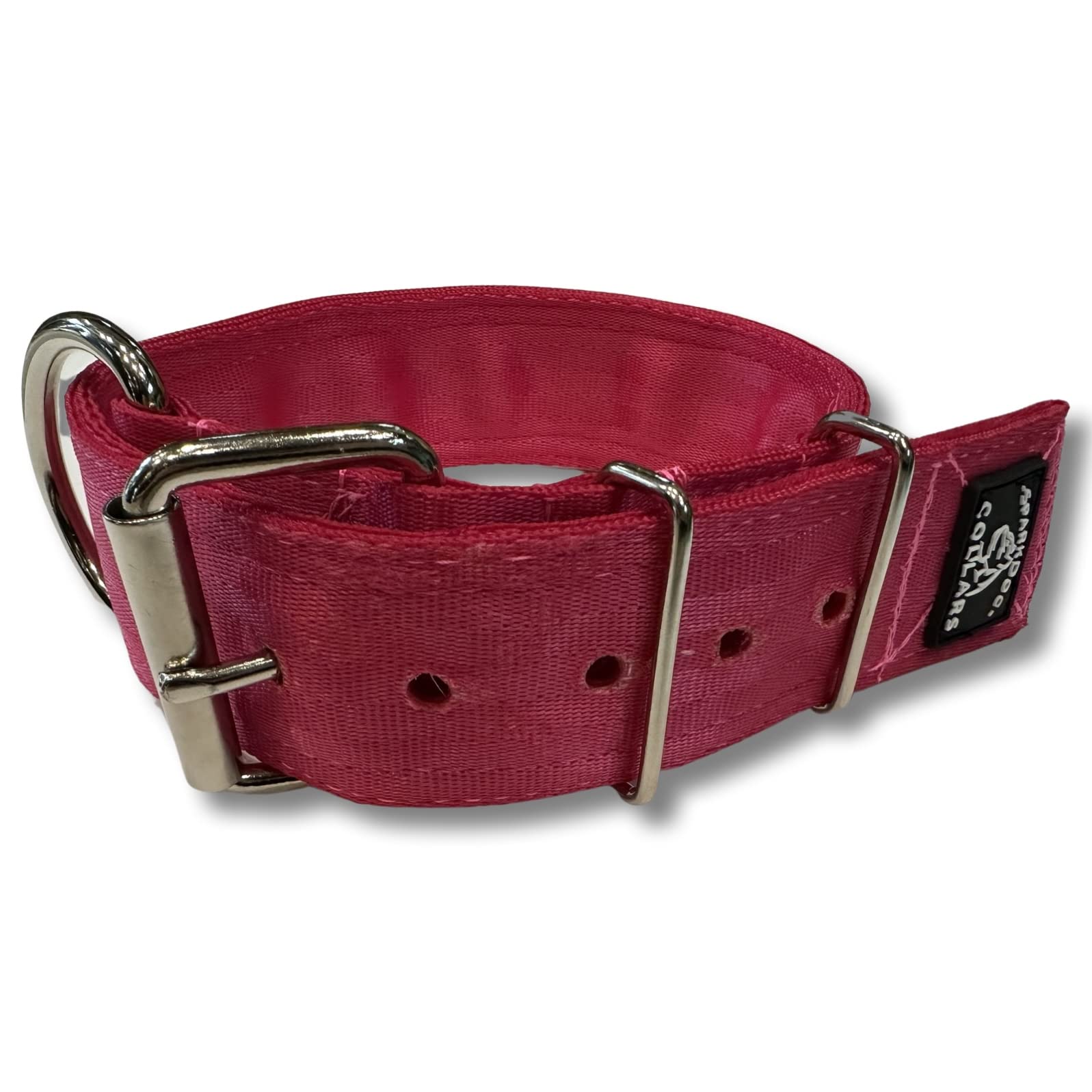 Sparkdog Collars Working Dog Collar - 2' Wide Dog Collar, 4Ply Polyester Seatbelt Webbing, Heavy Duty Stainless Steel Welded Ha