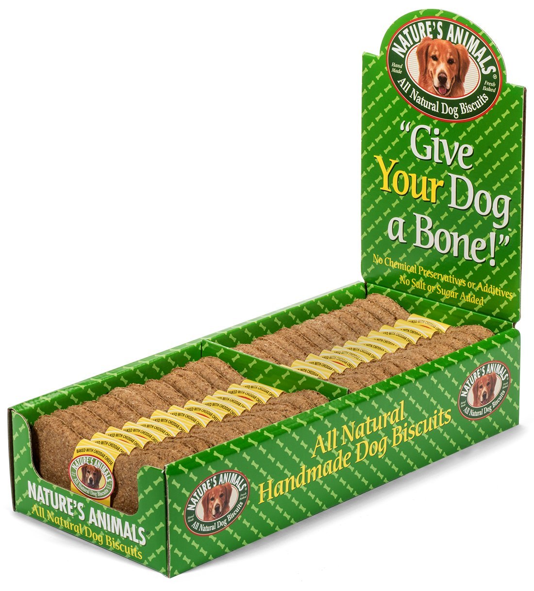 Nature's Animals Original Bakery Biscuits - All Natural Dog Treats, 24 Count, 4 inch, Plastic