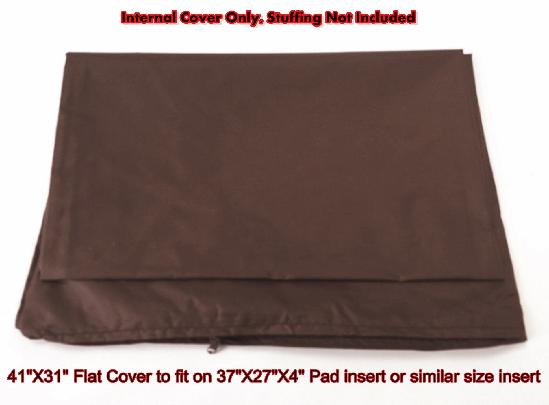 Dogbed4less 2 Pack Internal Duvet case Waterproof Zipper Dog Bed cover for Medium Large 37x27X4 Memory Foam Pad Pet Bed - 41X31