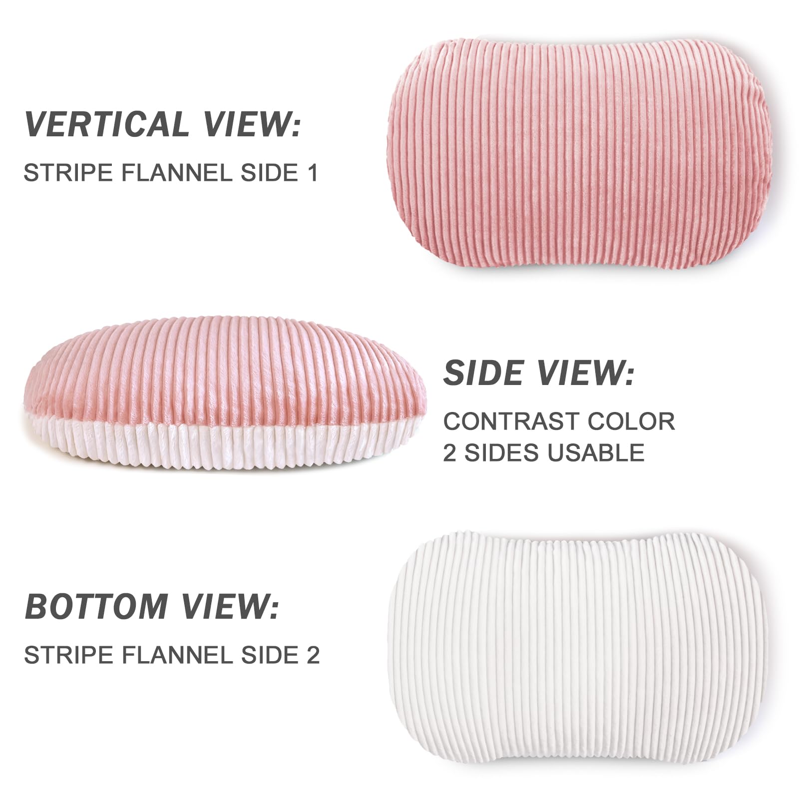 Patas Lague Reversible Orthopedic Dog Bed For Medium Dogs 30''X20'', Memory Foam Supportive Therapy Fillings Deep Sleep Pet Beds