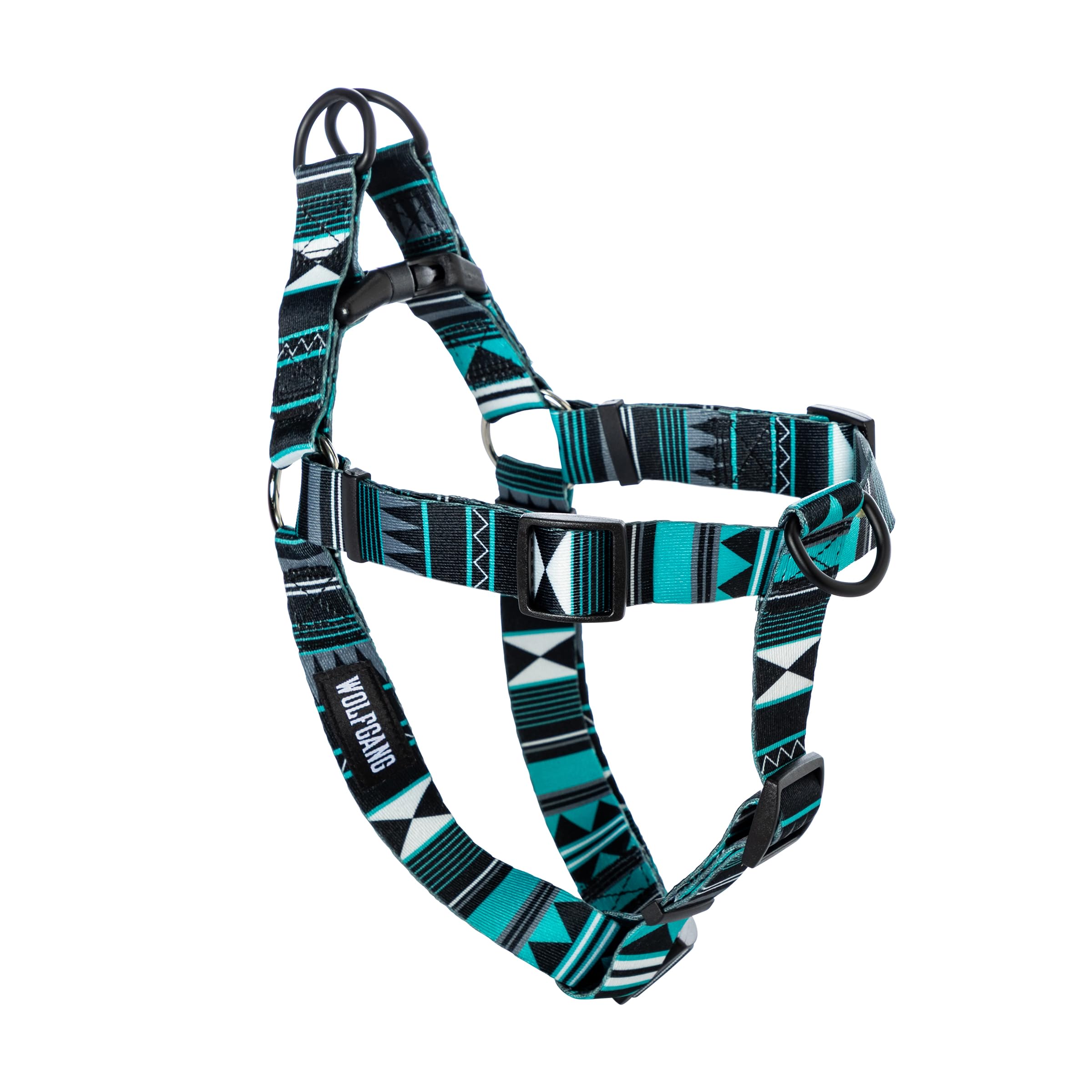Wolfgang Heavy Duty Adjustable Dog Harness, Pull-Tested for Walking & Training, WesternSky Print, Small