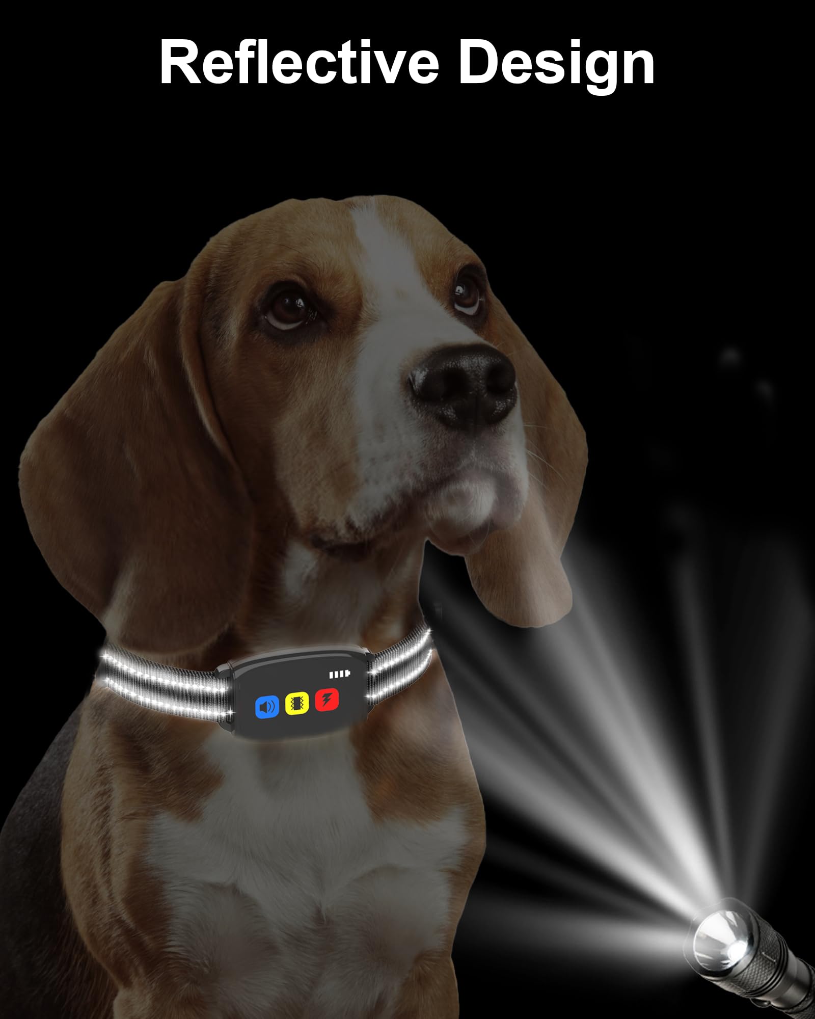 Reflective Replacement Collar Strap, Durable Nylon Adjustable E-Collar Strap For Dog Gps, Training, And Bark Receiver Collars, C