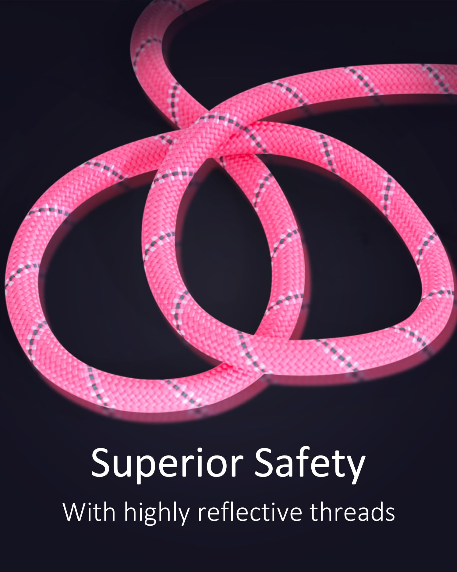 Long Dog Leash For Dog Training 16Ft/30Ft/50Ft/100Ft, Heavy Duty Dog Lead For Large Medium Small Dogs Outside Walking, Playing, Camping, Or Yard 12Pink16Ft