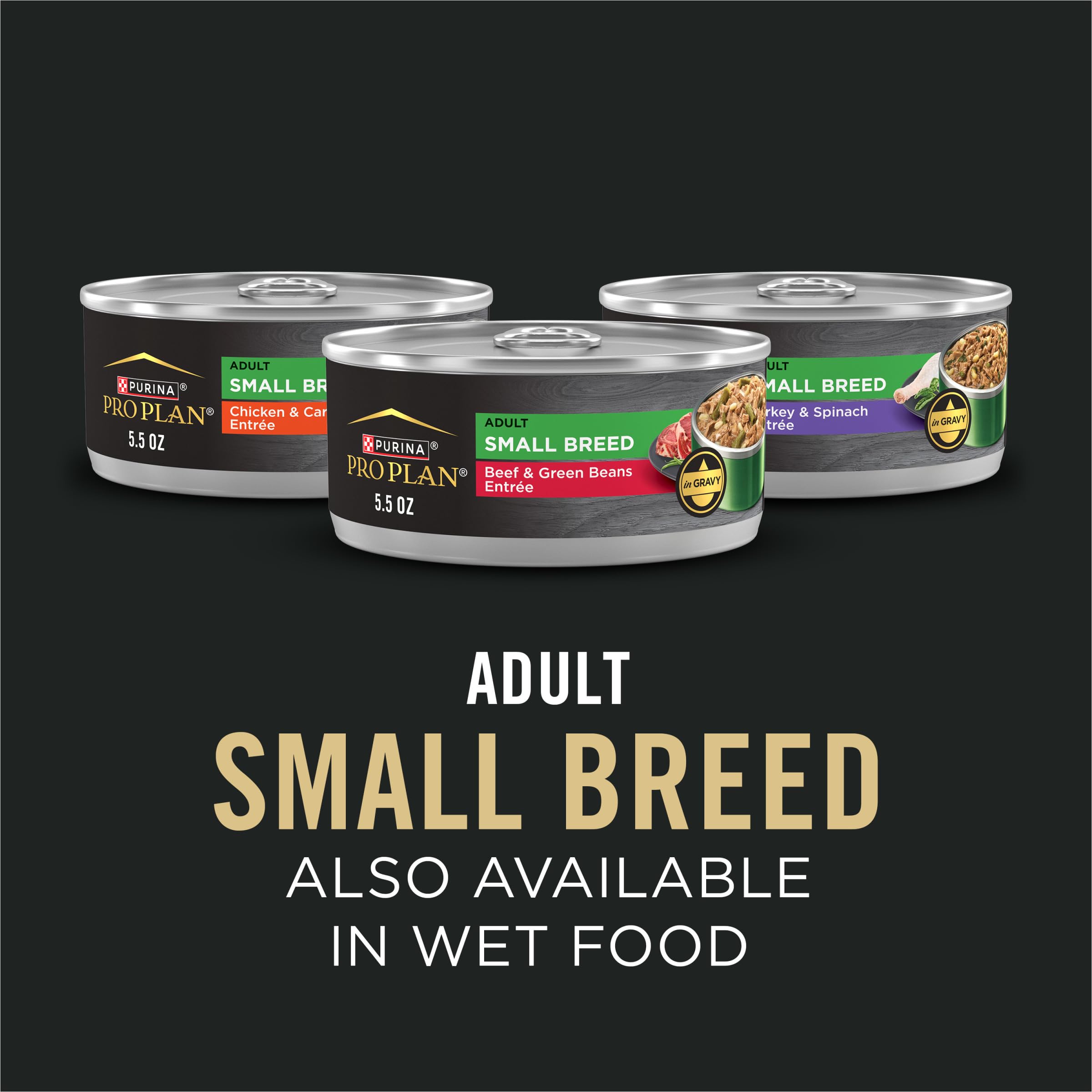 Purina Pro Plan Small Breed Dry Dog Food Shredded Blend Lamb and Rice Formula with Guaranteed Live Probiotics - 18 lb. Bag