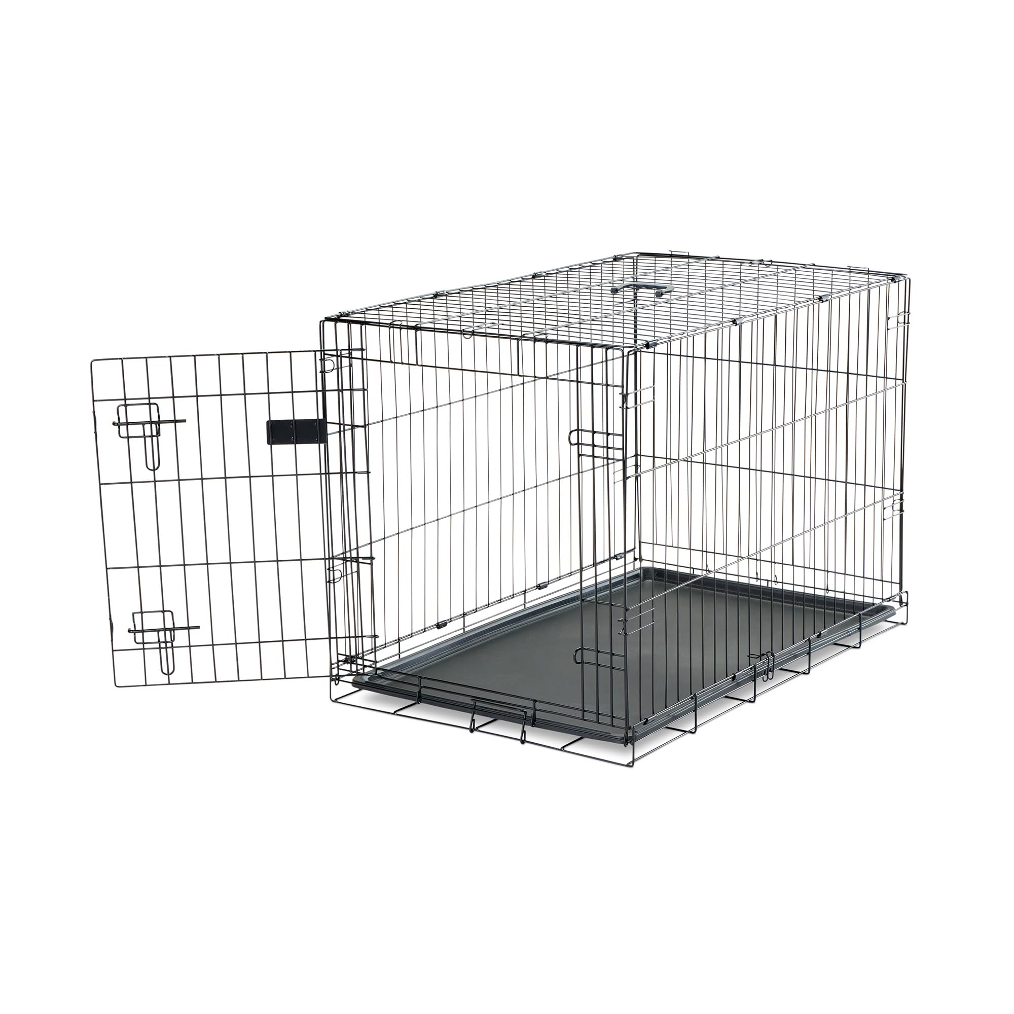 Carlson Pet Products Secure And Foldable Single Door Metal Dog Crate, Intermediate