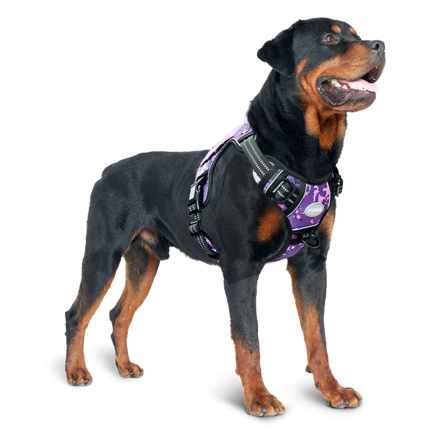 AUROTH Tactical Dog Harness for Small Medium Large Dogs No Pull Adjustable Pet Harness Reflective K9 Working Training Easy Contr