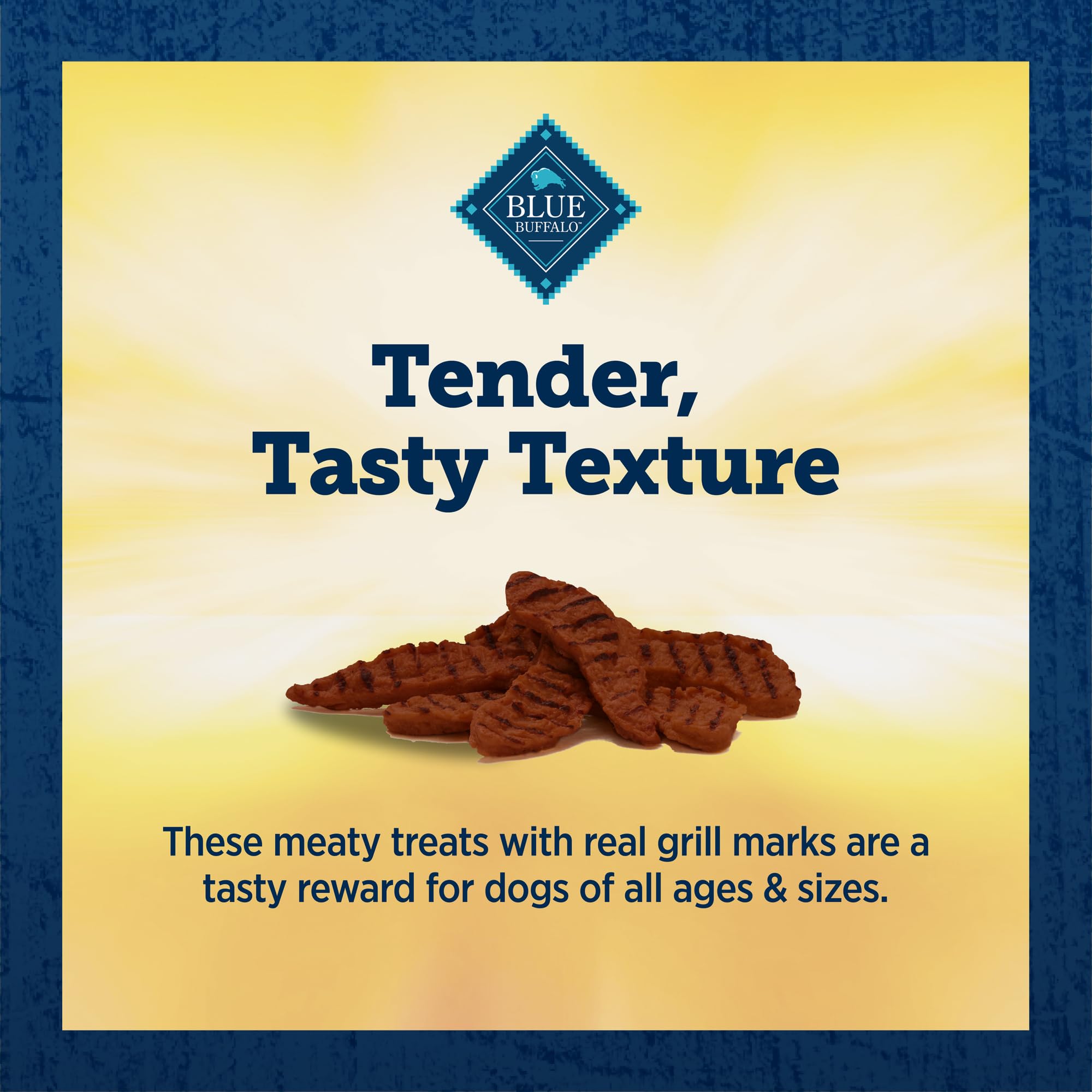 Blue Buffalo True Chews Premium Grillers Dog Treats, Made in the USA with Natural Ingredients, Steak, 10-oz Bag