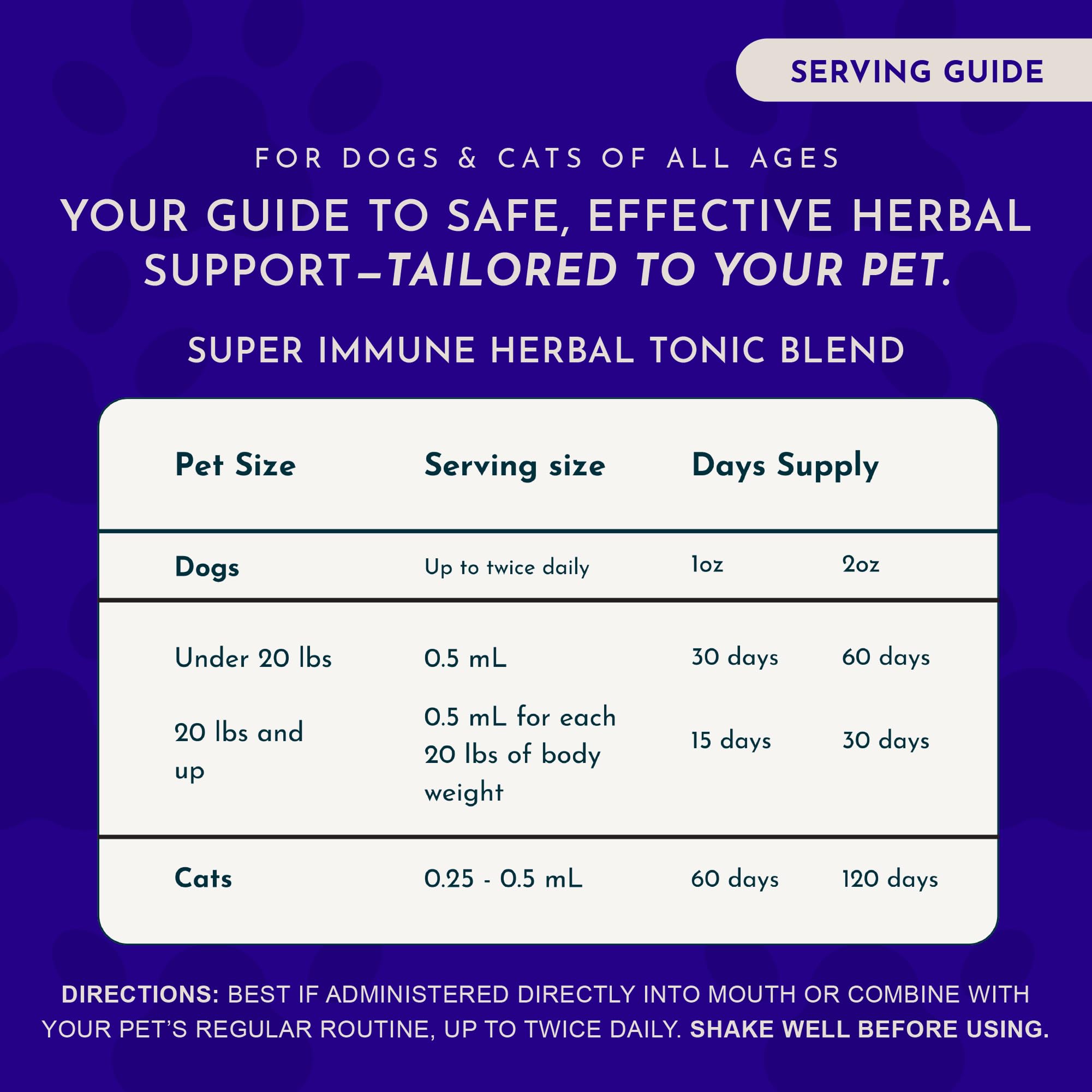 Animal Essentials Super Immune Support for Dogs & Cats, 1 fl oz - Ol Complex, Promotes Healthy Immune System