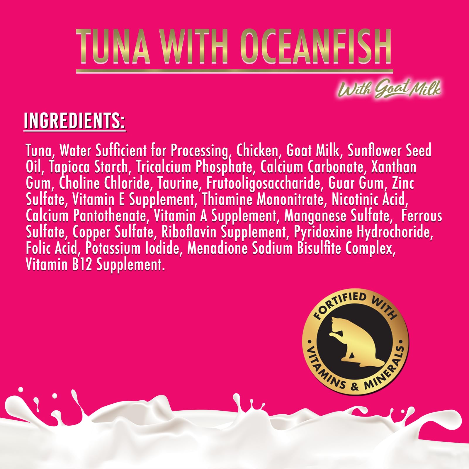 Fussie Cat Premium Canned Wet Cat Food in Goat Milk Gravy - 2.47 oz Cans - Case of 24 Cans (Tuna & Oceanfish)