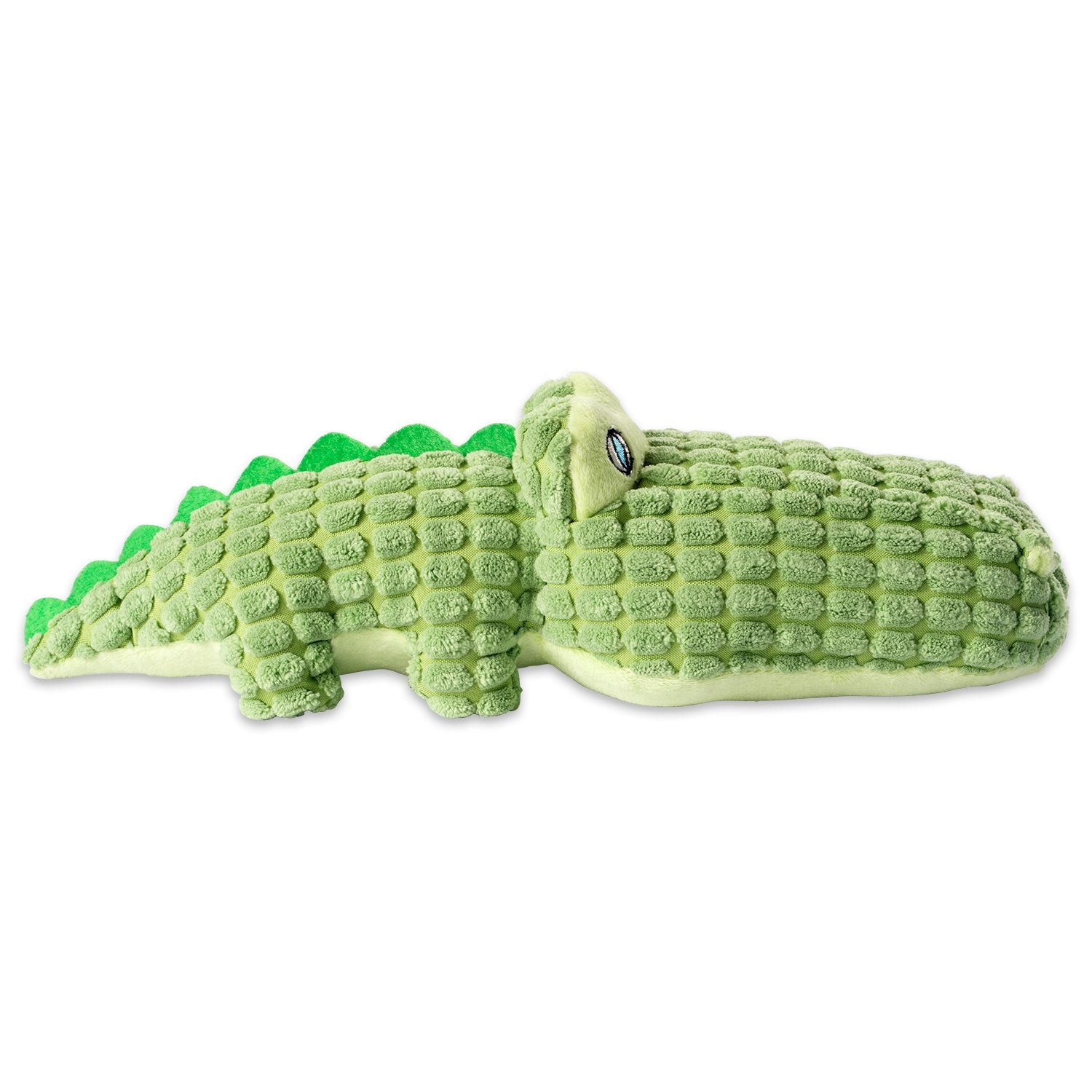 Bone Dry Squeaky Plush Pet Toy Collection, Plush, Alligator