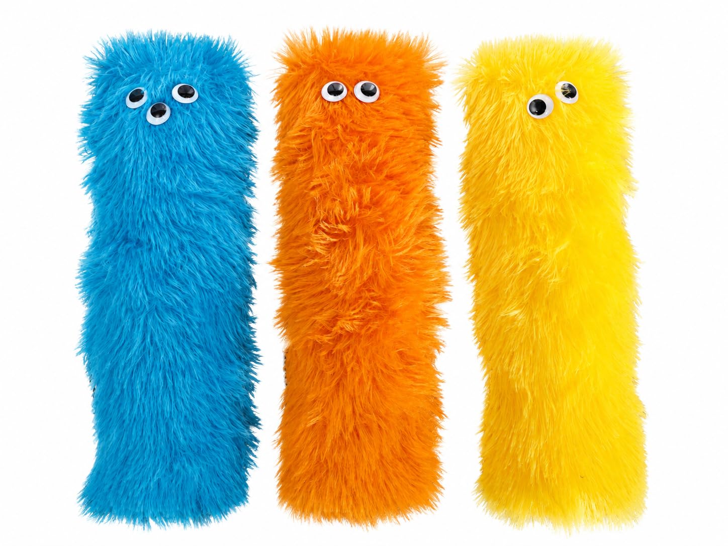 Kipenzi Cat Kicker Toys Pack Of 3 | Plush Cat Toys With Catnip Fillable Pocket | Soft Interactive Kicker & Chew Toys For Indoor 