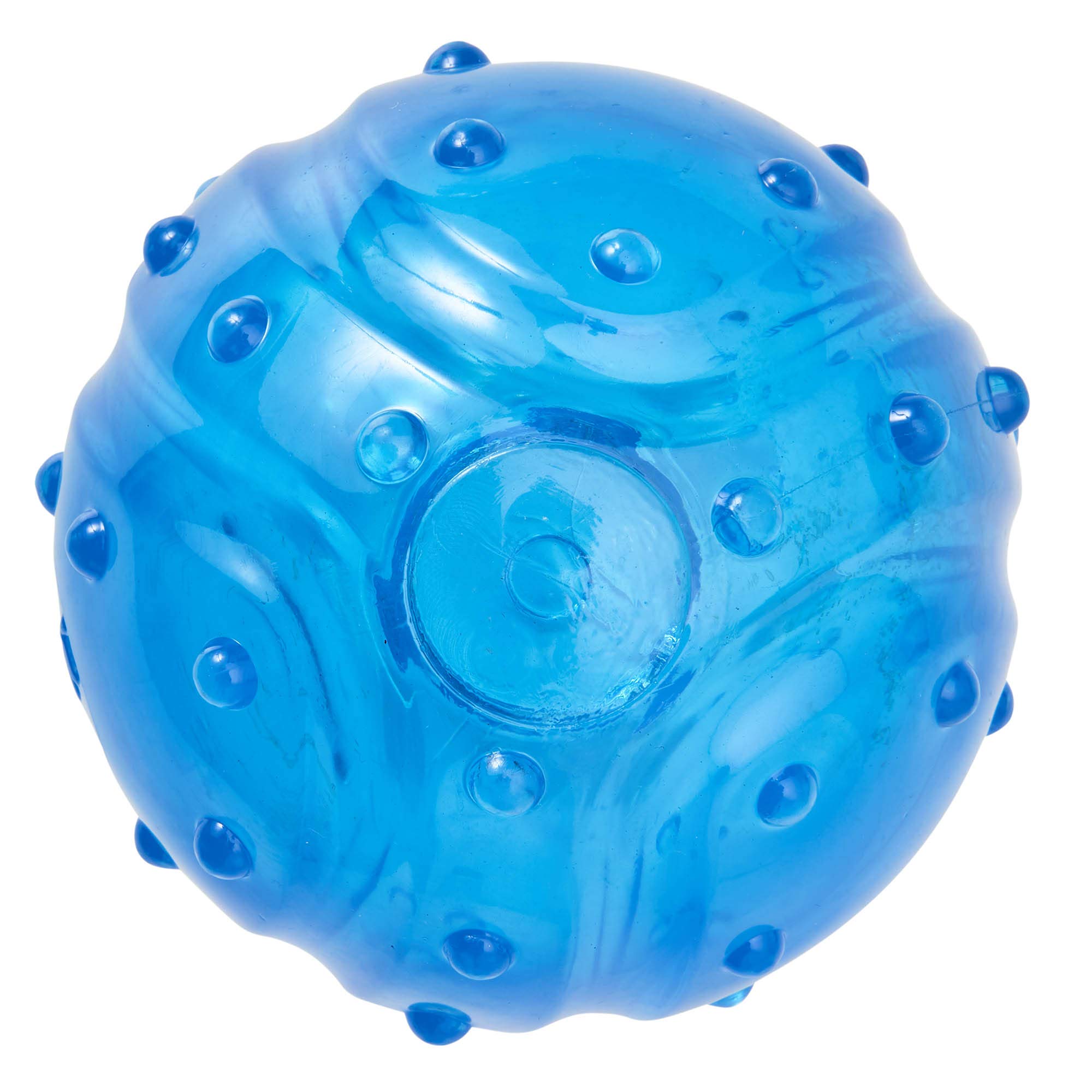 SPOT Play Strong Scent-sations Ball - Durable TPR Rubber, Bacon Flavored, 3.25in, Blue, Heavy Duty Dog Toy for Aggressive Chewers