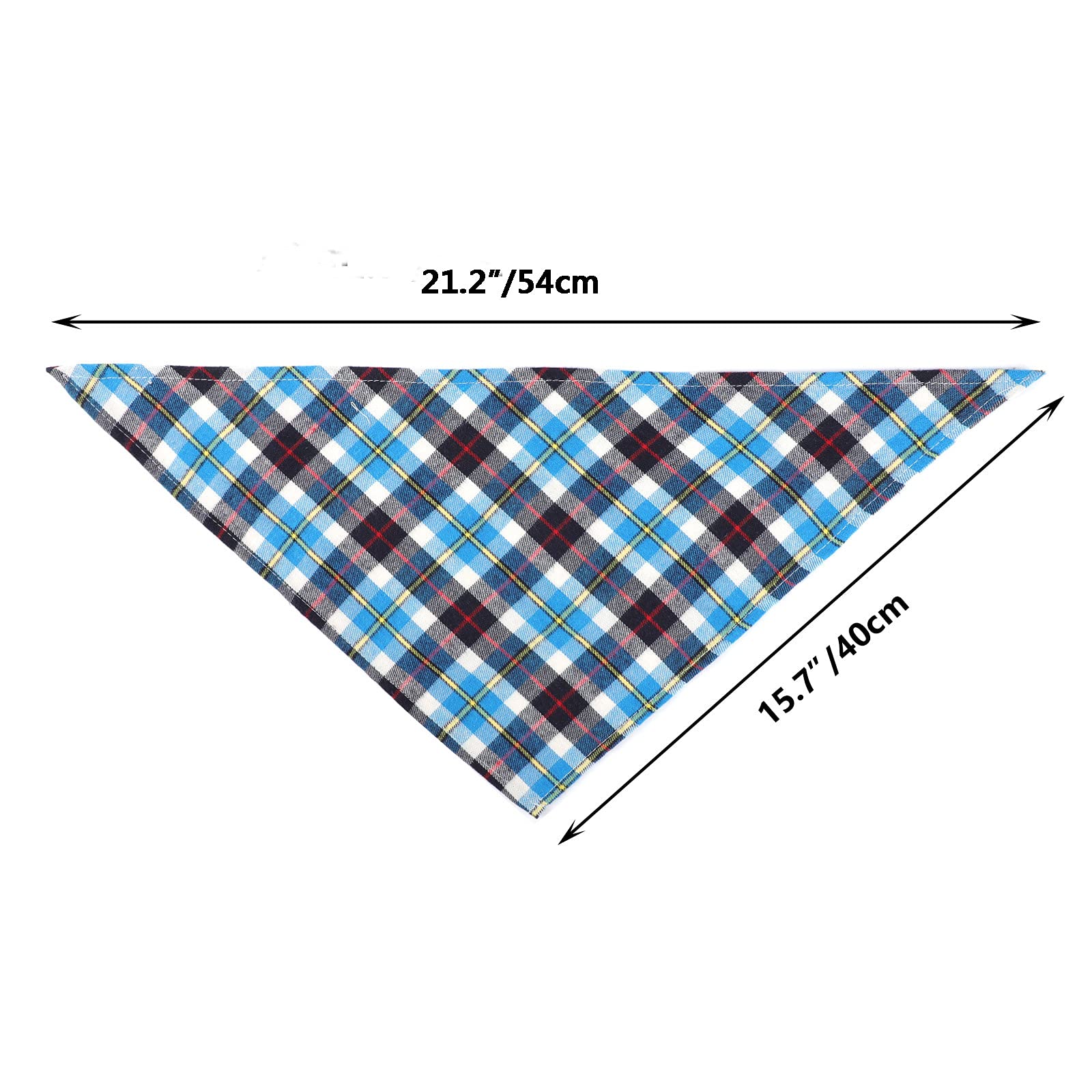 Segarty Dog Bandanas, 30 Pack 22.8''X15.7'' Triangle Plaid Bibs Pet Scarf Accessories Bulk For Medium Small Dogs Cats Large Pupp