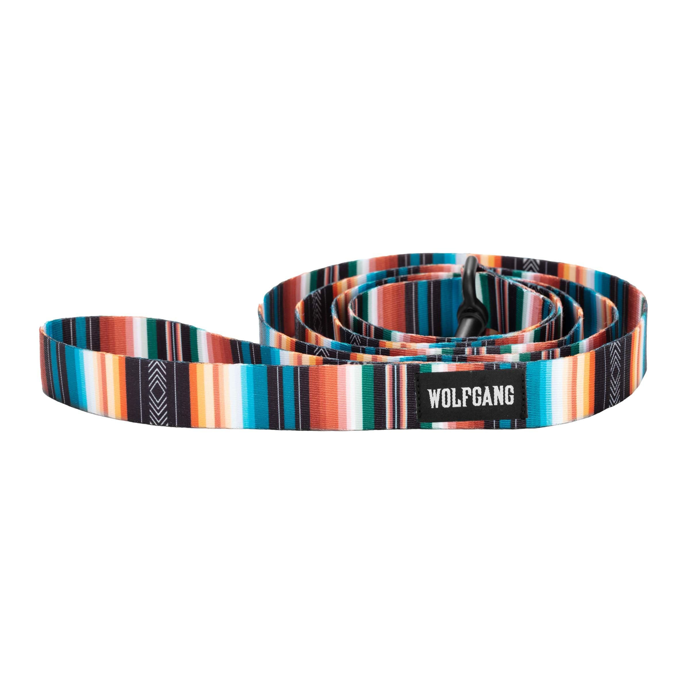 Wolfgang Heavy Duty Dog Leash, Pull-Tested To Over 800 Lbs For Walking & Training, Lostart Print, Large