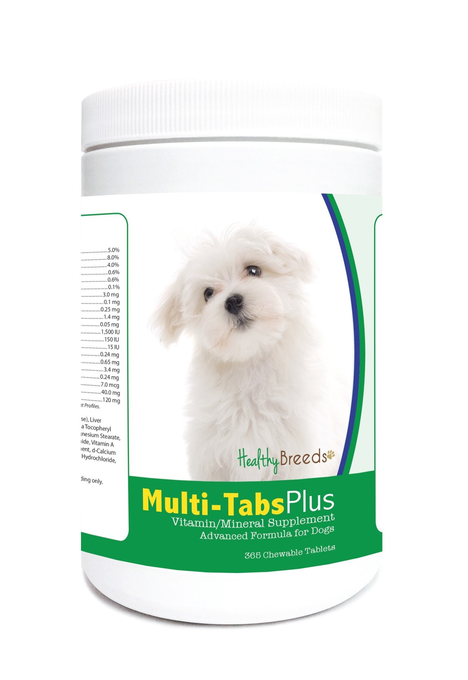 Healthy Breeds Maltese Multi-Tabs Plus Chewable Tablets 365 Count