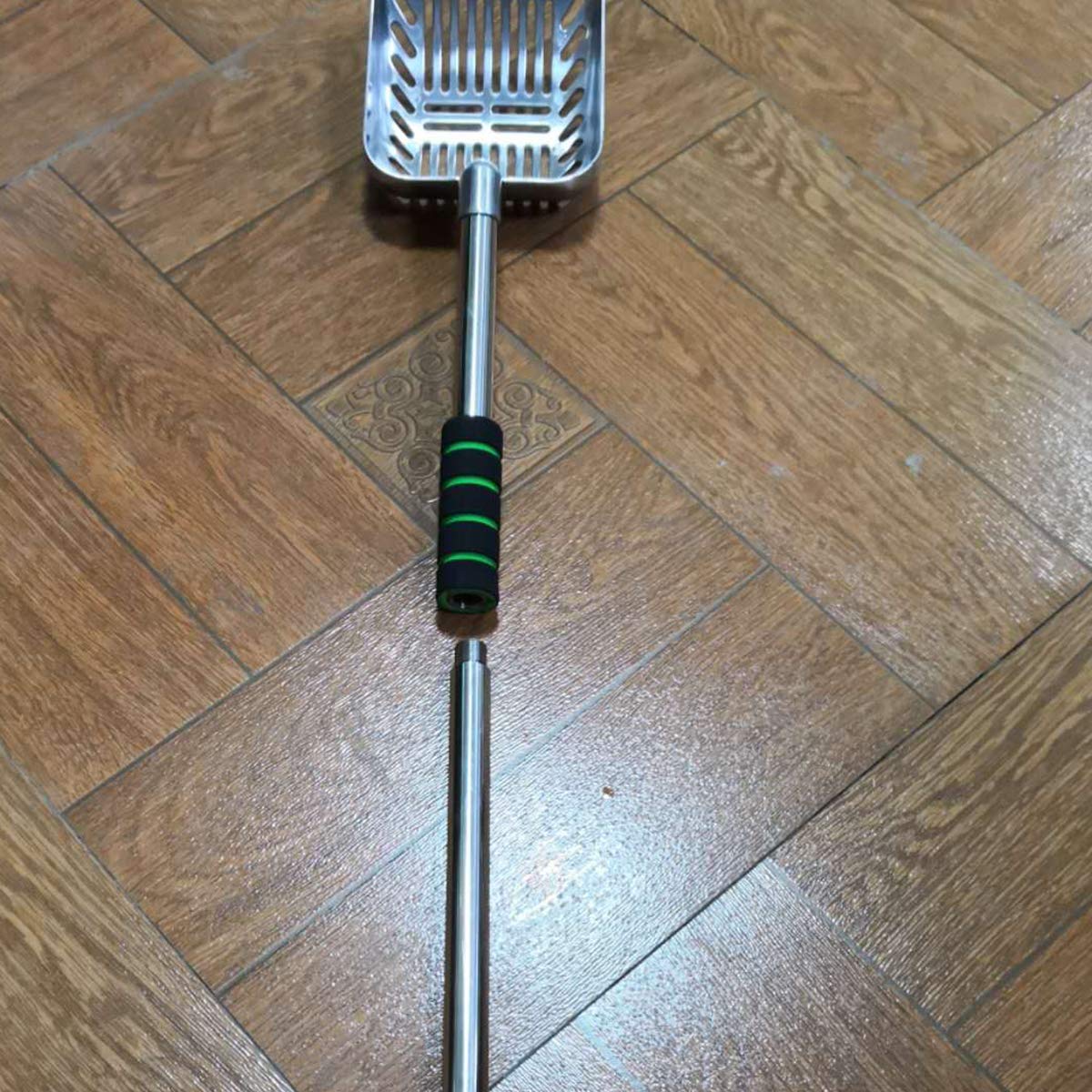 32 inch Cat Litter Scooper Metal Cat Litter Scoop Long Handle Cat Scoop Litter Box Scooper Non-Stick Aluminum Deep Shovel Litter