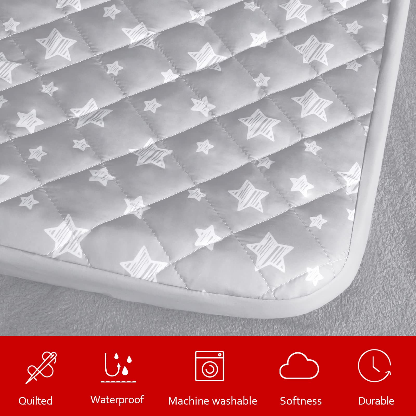 Dog Bed Covers Replacement Washable Pet Hair Easy To Remove, Waterproof Dog Bed Covers Noiseless Quilted, Pet Bed Cover Lovely G