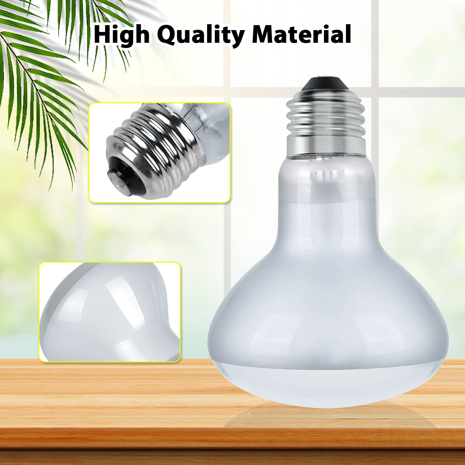 Dallfoll 2 Pack Reptile Heat Lamp Bulbs, 50W Amphibian Uva Basking Light Bulbs, Reptile Daylight Spot Light Bulbs For Turtle, Lizard, Beard Dragon