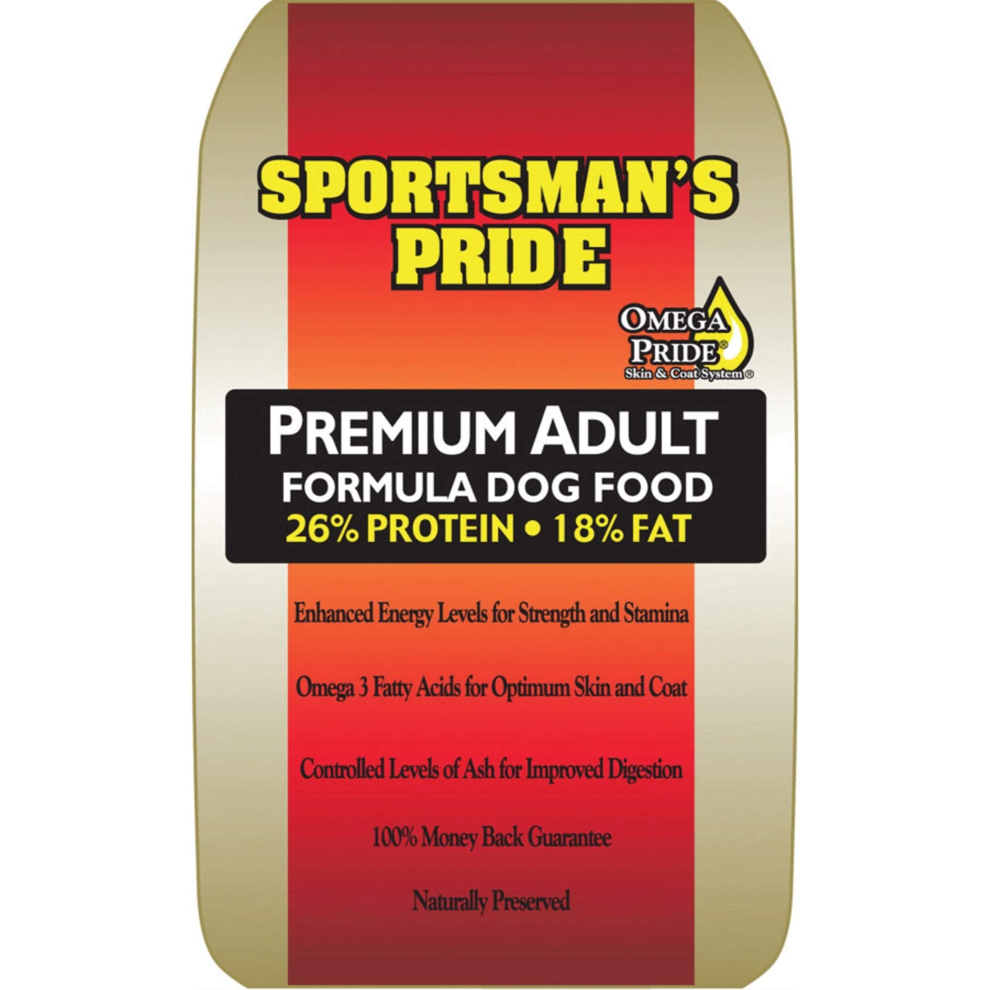 486063 SportsmanS Pride Premium Adult Dog Food 26/18, 50 Lb, 1Piece