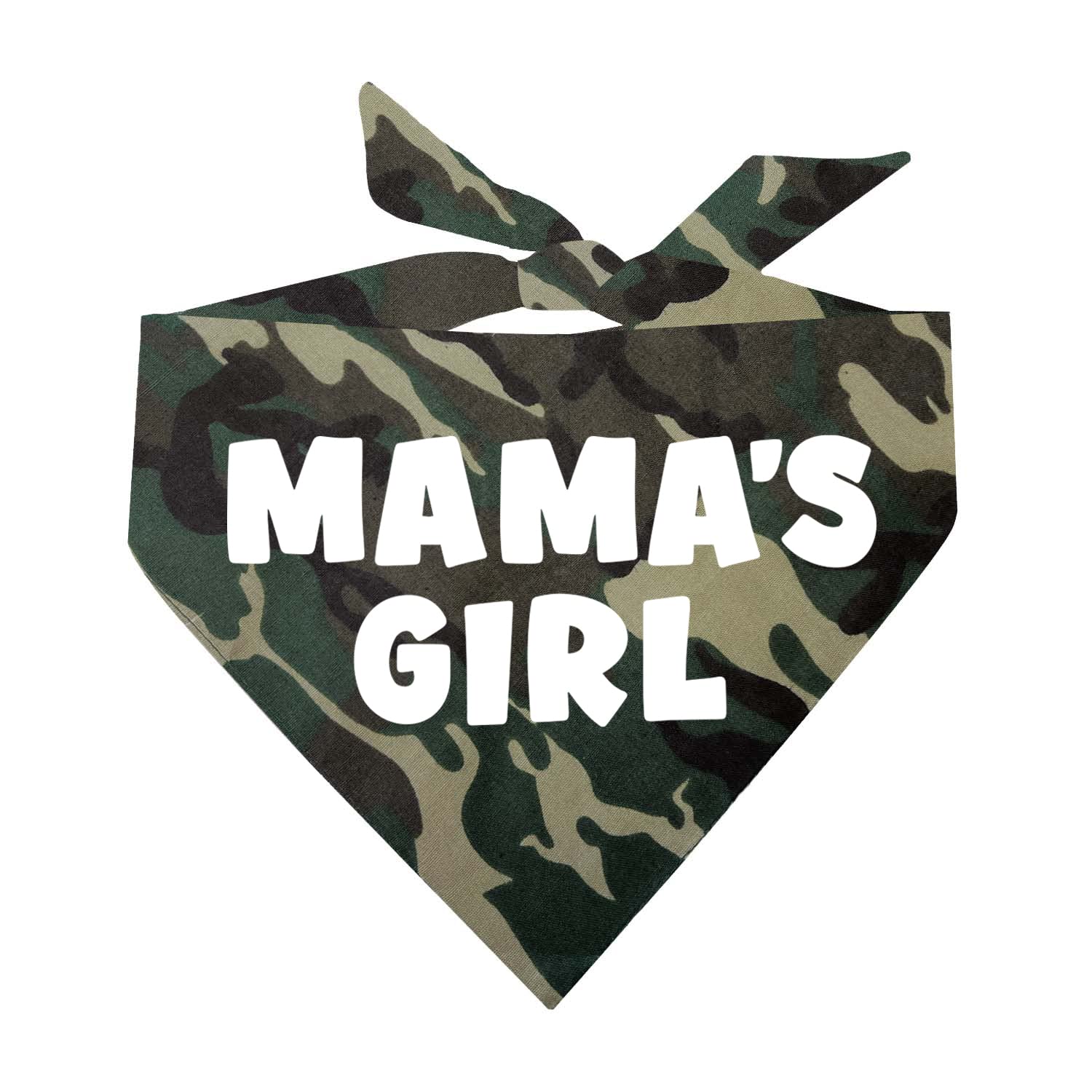 Mama'S Girl Dog Bandana | 100% Cotton For Mom | Valentine'S Day | Prop Photoshoot | Camo, One Size (949)