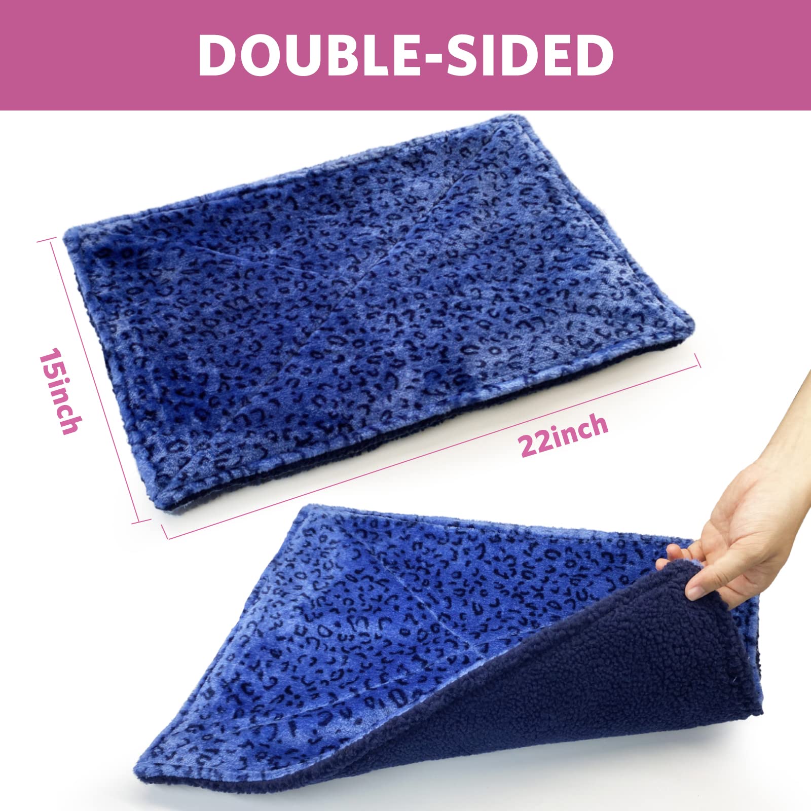 Marunda Self Warming Cat Bed,Super Soft Dog Bed Crate Bed Blanket, Self Heating Cat Pad, Thermal Cat And Dog Warming Bed Mat.