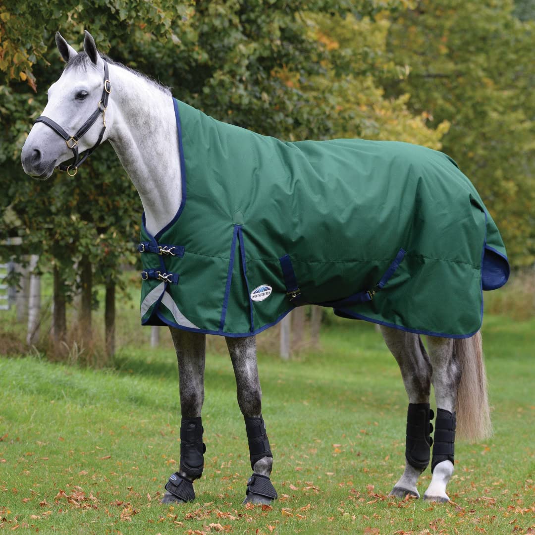 Weatherbeeta Comfitec Plus Dynamic Ii High Neck Lite Horse Blanket, Hunter/Navy, 78'