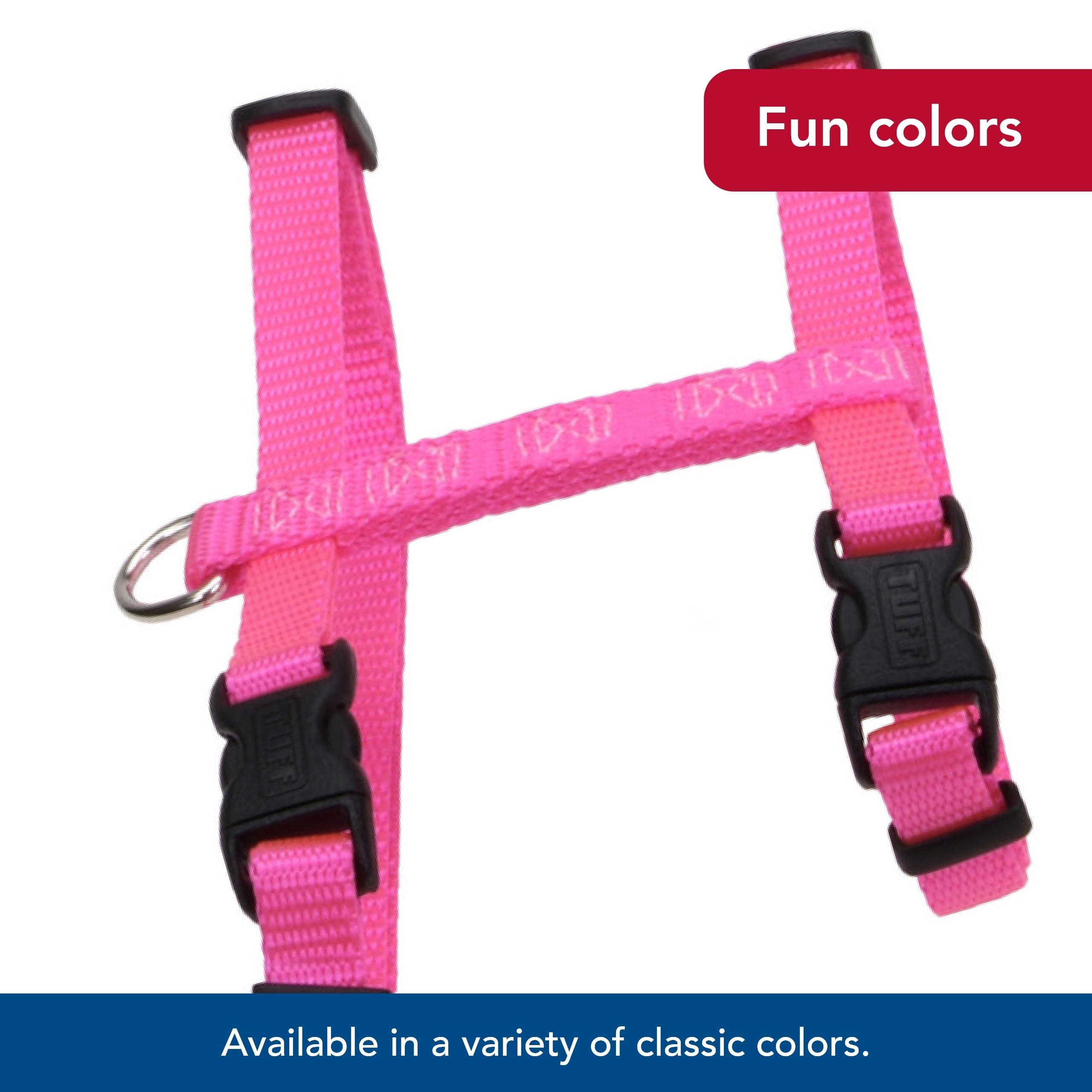 Coastal Pet Figure 'H' Adjustable Cat Harness - Outdoor Cat Supply - Comfortable For Cats - Secure Snap-Lock Buckles - Black, 3/8' X 10'-18'