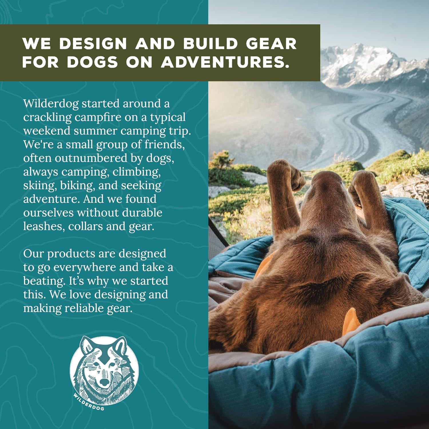 Wilderdog Lightweight Dog Harness With Reflective Straps - Large - Huckleberry