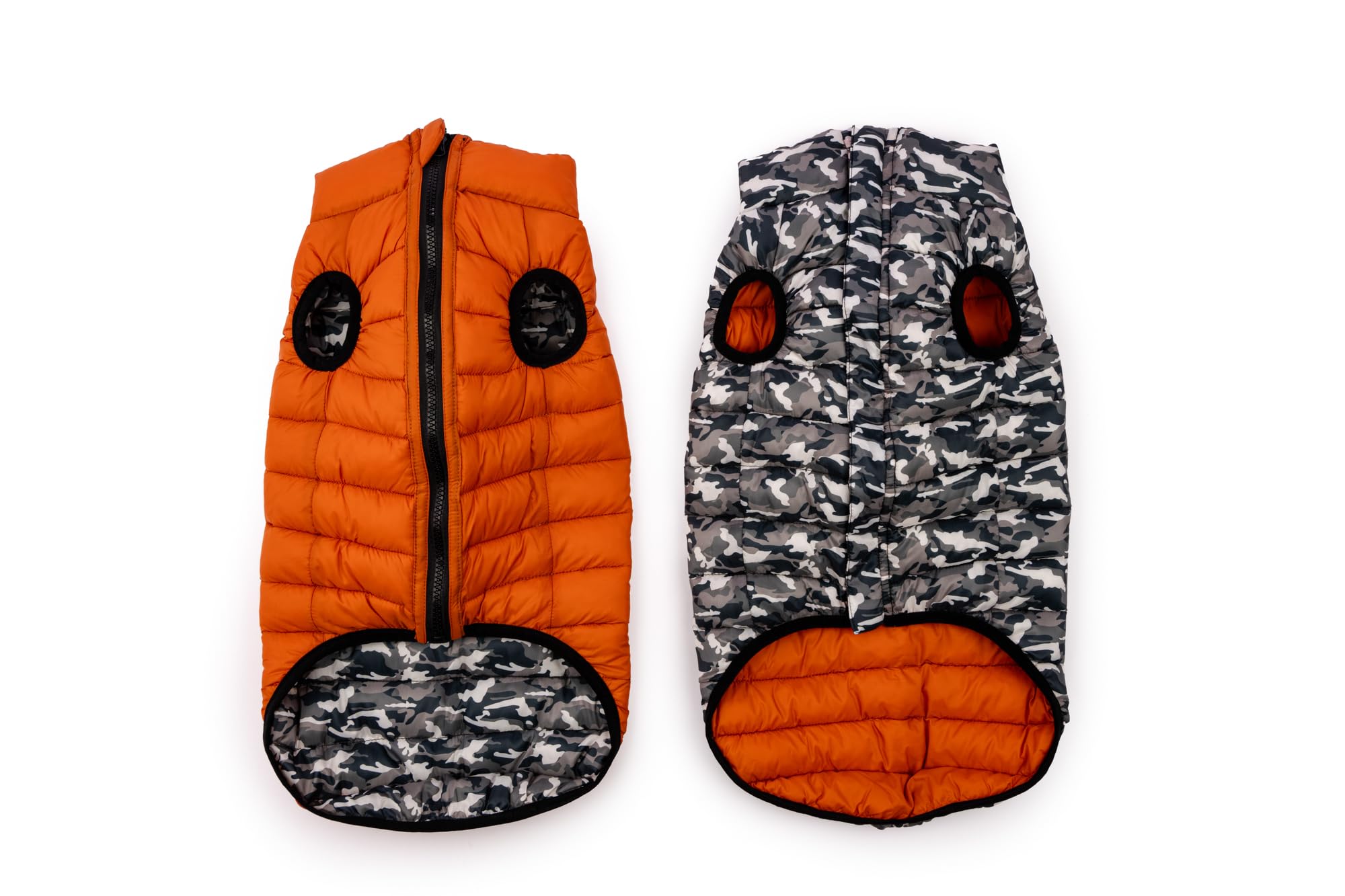 Winchester Pet Premium Reversible Dog Puffer Vest, Black, Medium