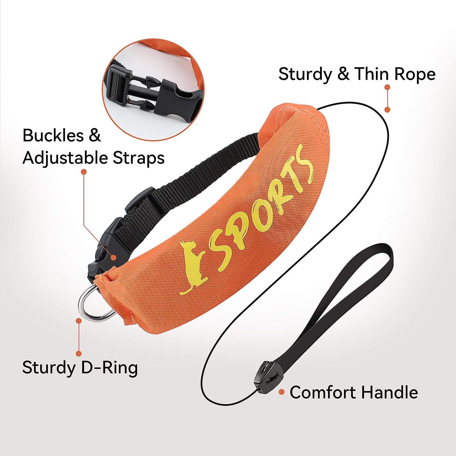 Namsan Retractable Dog Leash Collar For Medium To Large Dogs, Dog Collar With Retractable Leash Built-In, All-In-One, Adjustable