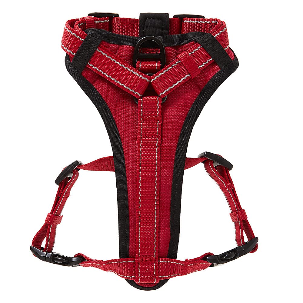 Kong Max Ultra Durable Neoprene Padded Chest Plate Dog Harness Offered By The Barker Company (Red, Large)