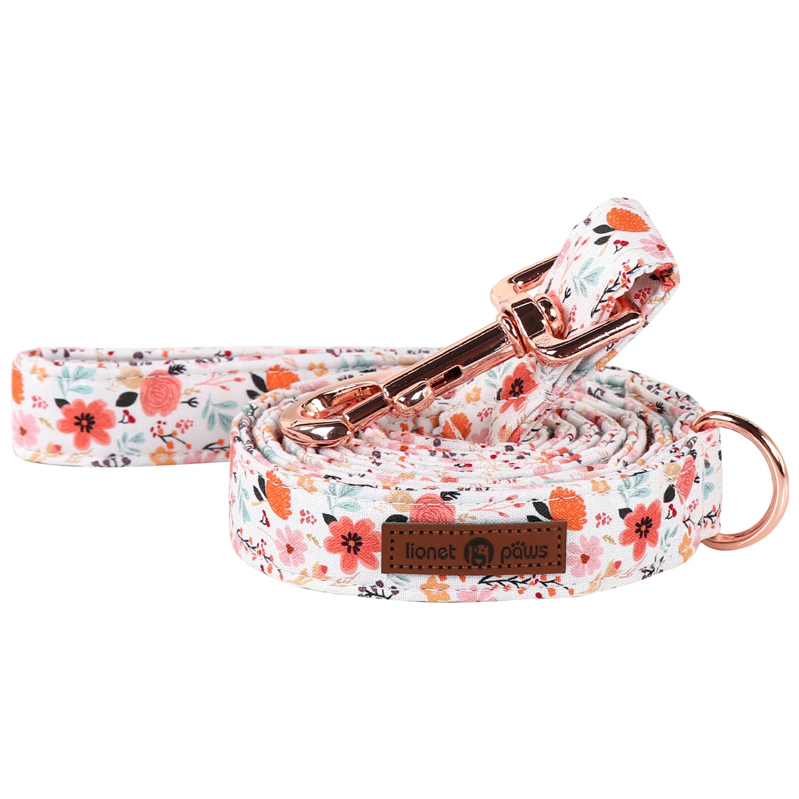 Lionet Paws Dog Leash,Summer Floral Handmade Dog Training Leash Pet Supply For Medium Dog