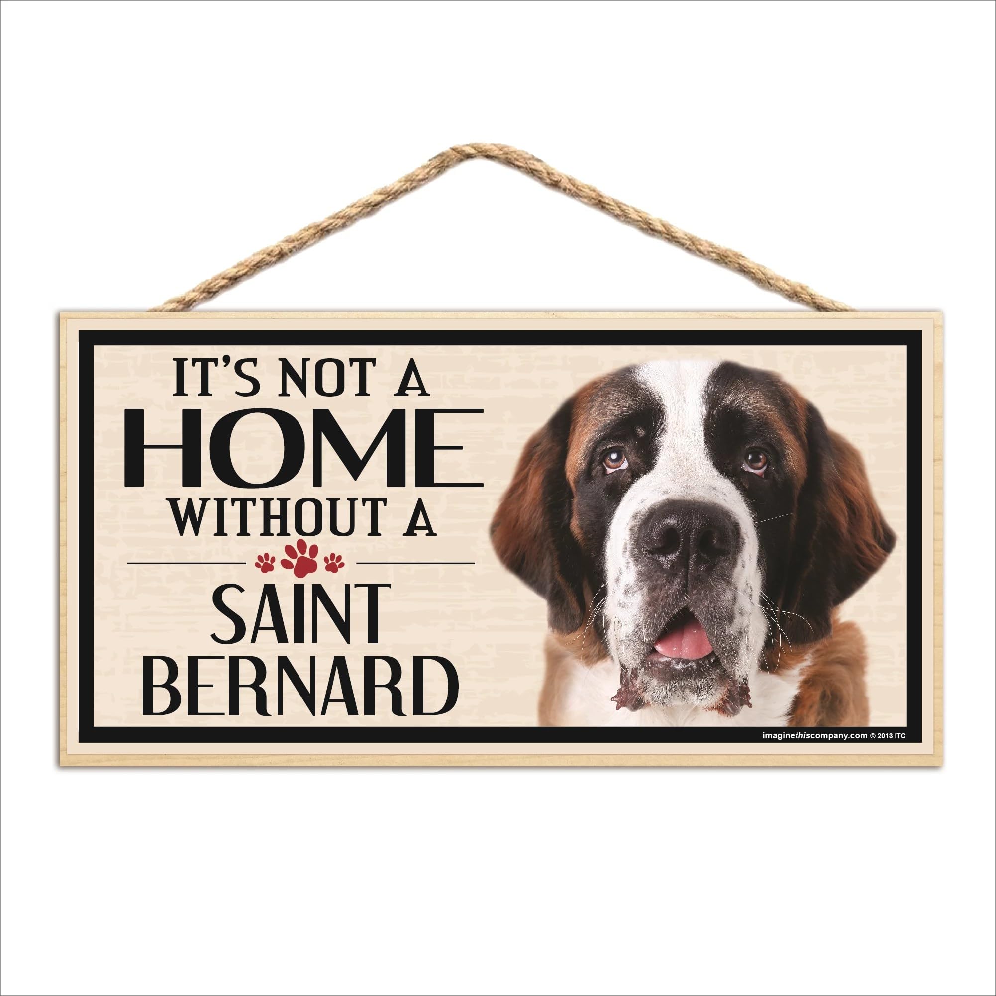 Imagine This Wood Sign For St. Bernard Dog Breeds