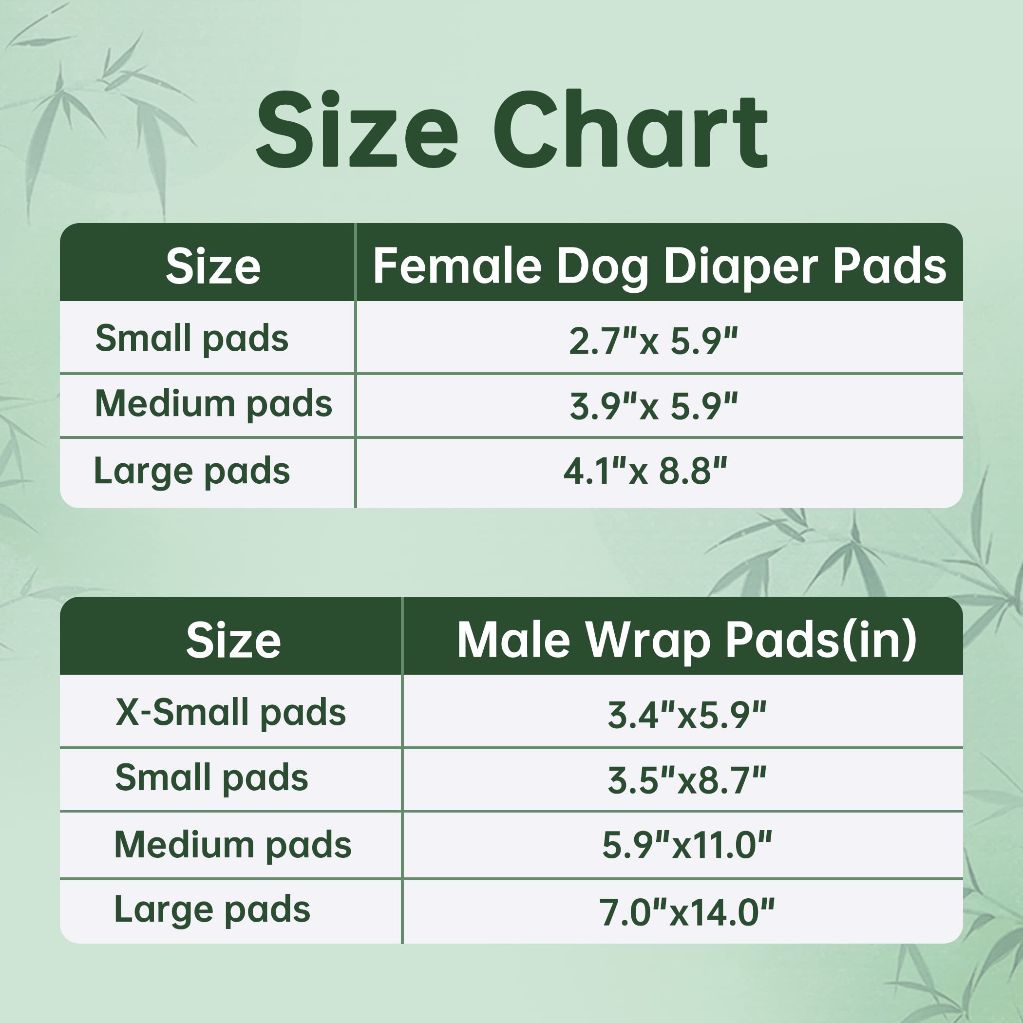 Wegreeco Dog Diaper Pads - Medium Female, 10 Pack, Microfiber & Fleece, Model WE-DPF-02