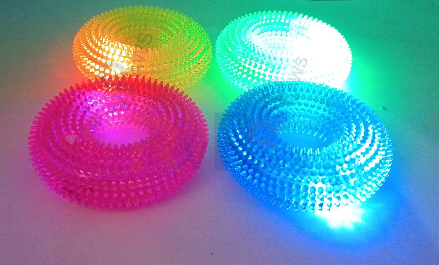 RvPaws Dog Chew Toy LED Light Dog Toys for Small & Medium Dog Interactive Toy Dog Ring for Medium Large Dogs Puppy Chew Toys Pet