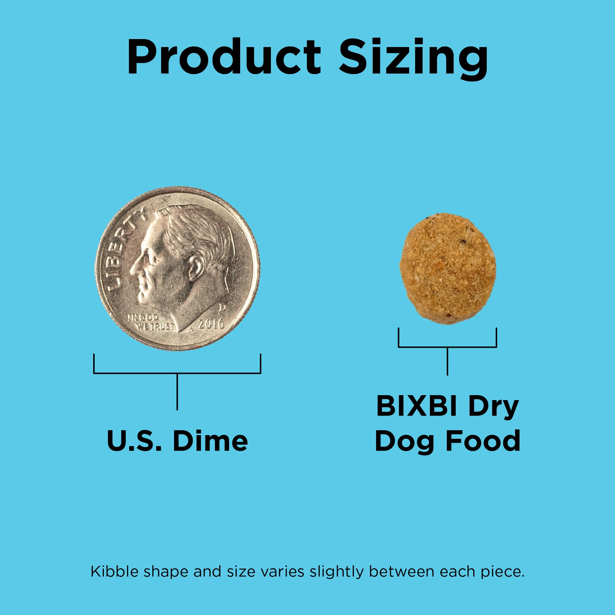 BIXBI Liberty Grain Free Dry Dog Food, Beef, 4 lbs - Fresh Meat, No Meat Meal, No Fillers - Gently Steamed & Cooked - No Soy, Co