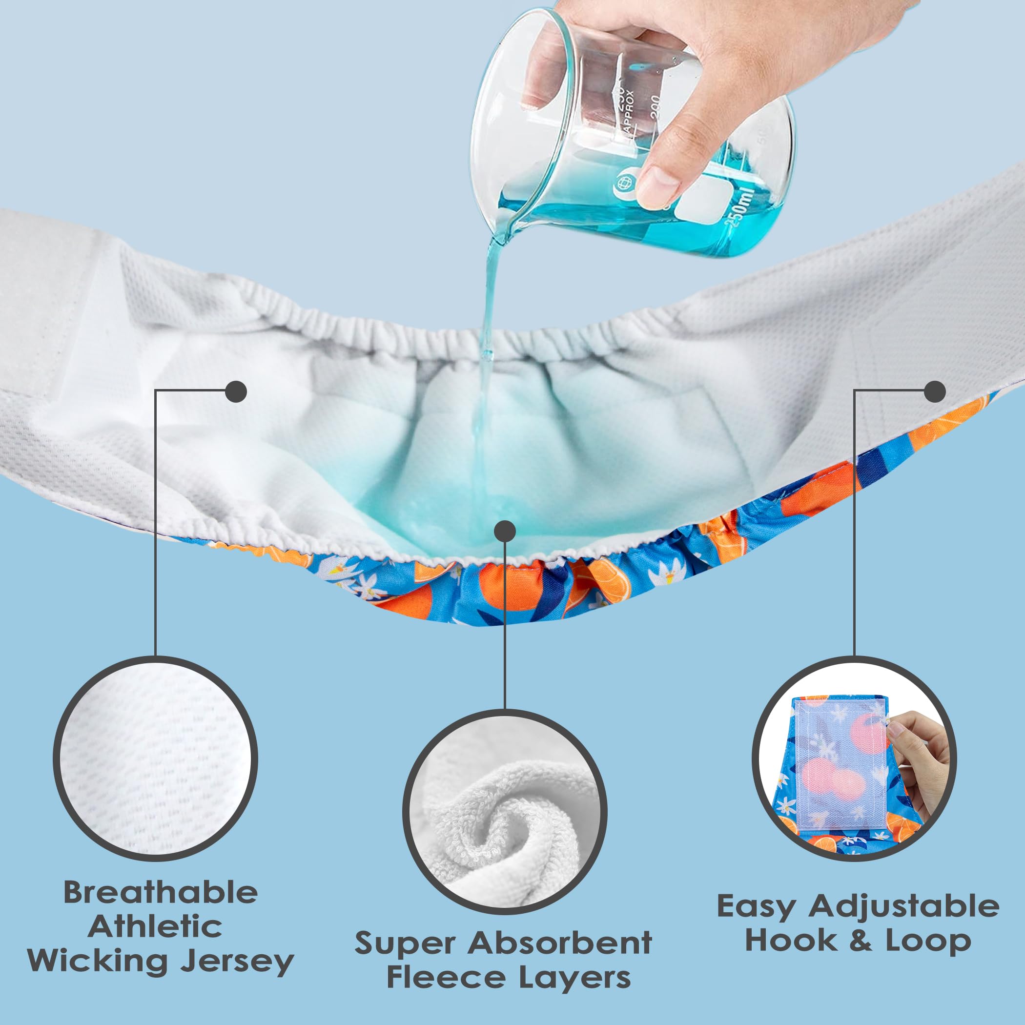 Wegreeco Belly Bands For Male Dogs, (4 Pack) Of Washable Male Dog Diapers, Super Absorbent Dog Belly Band (Fruit, Adventure, Med