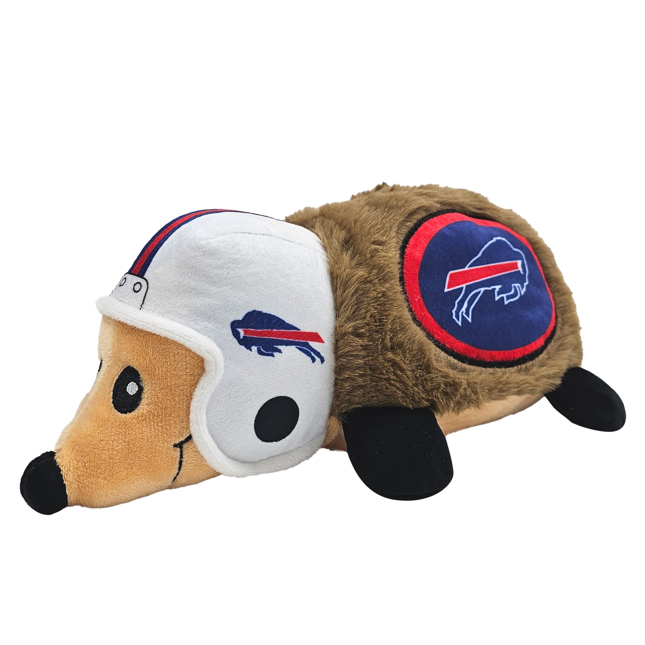 Nfl Buffalo Bills Plush Hedgehog Toy For Dogs & Cats, Cool Soft Pet Toy For Fun And Interactive Play, Dog Chew Toy With Squeaker