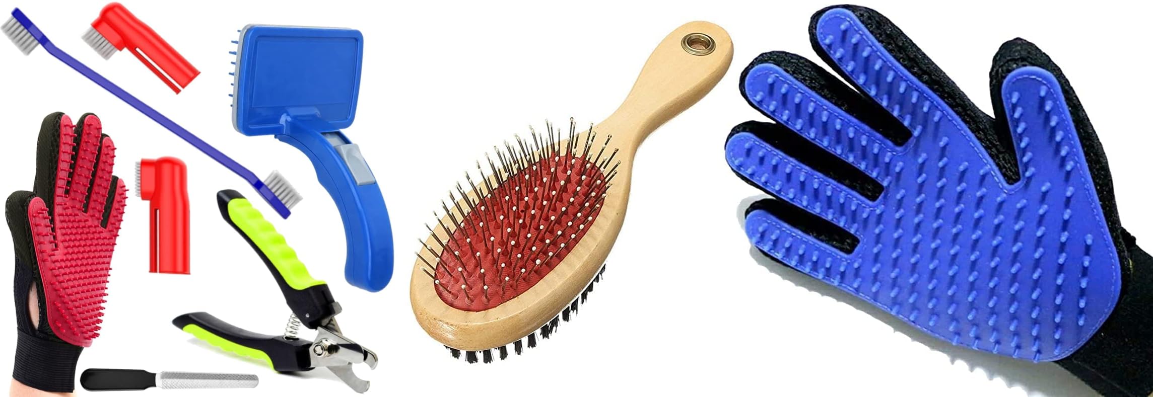 Penta Paws Dog Grooming Kit  Dog Nail Clippers With Filer/Dog Toothbrush Kit/Puppies And Comb Pack 2 In 1 Pet Grooming Accessor