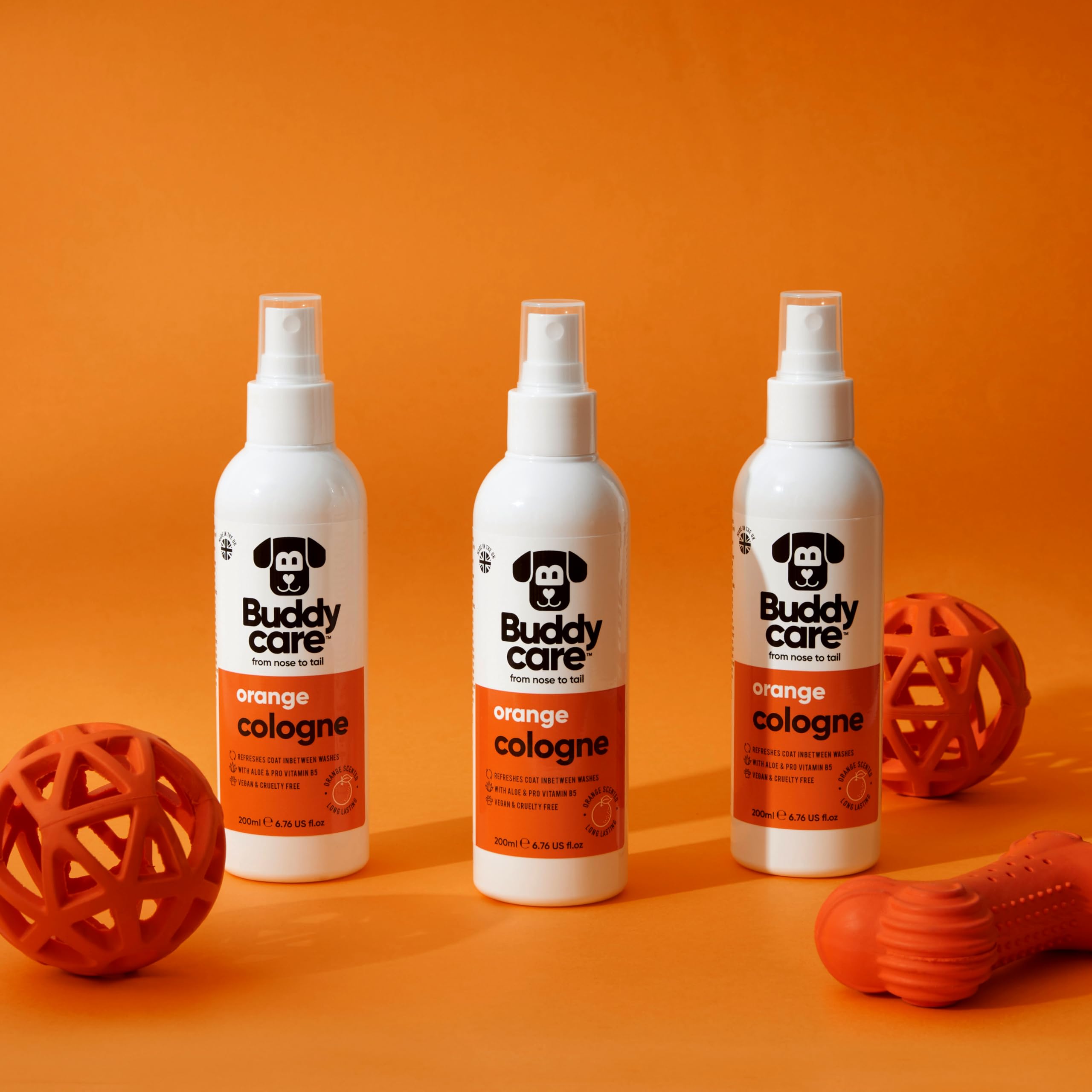 Buddycare Dog Cologne - Orange - 200Ml - Refreshing And Orange Scented Dog Cologne - Refreshes Between Dog Washes
