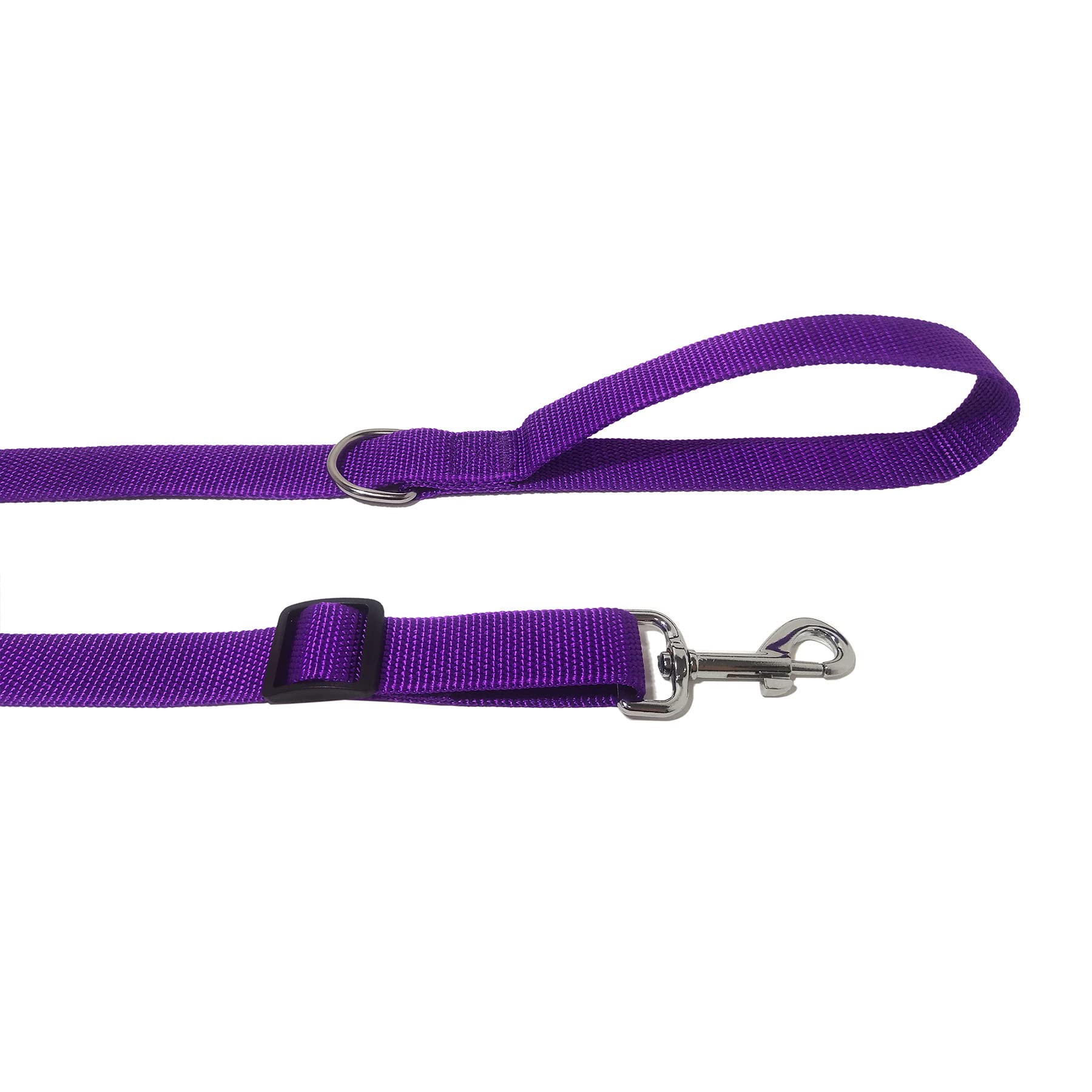 6Ft/ 10Ft Adjustable Dog Leash, Nylon Dog Leashes For Medium Large Dogs (10Ft, Purple)