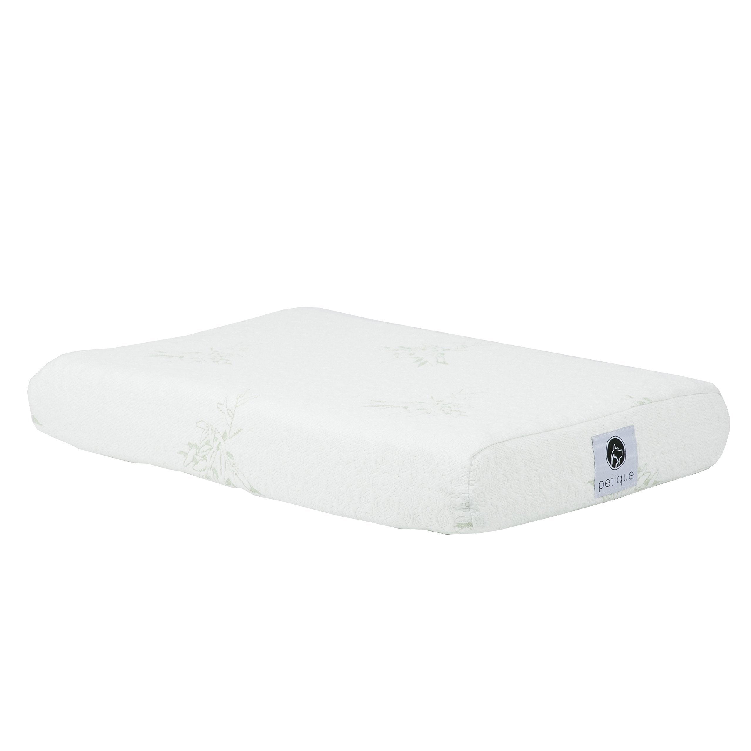 Petique Eco-Friendly Bamboo Memory Foam Pet Bed, Natural, Medium, Model Number: Mm01900005