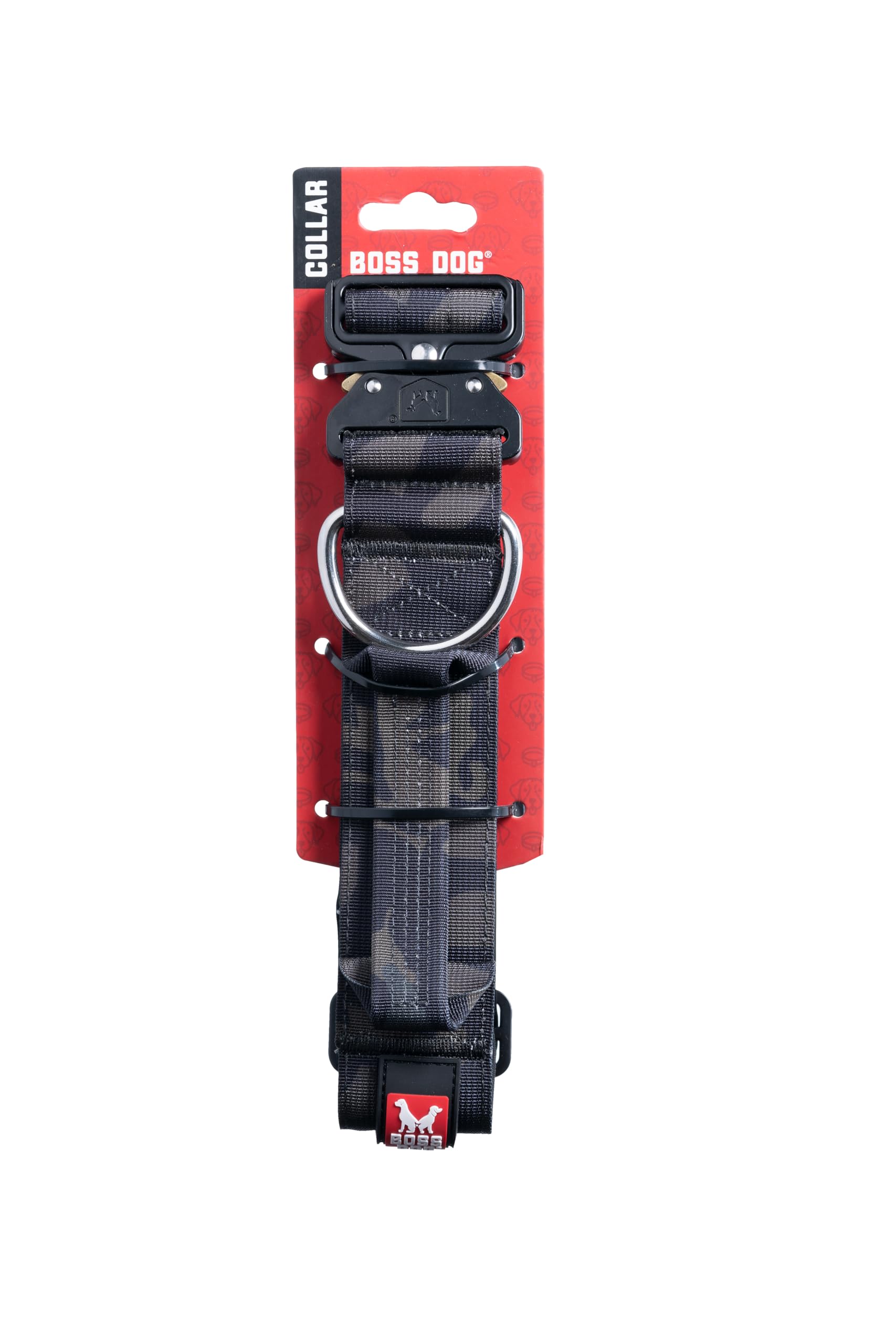 Boss Dog Tactical Collar, Black Camo, Large