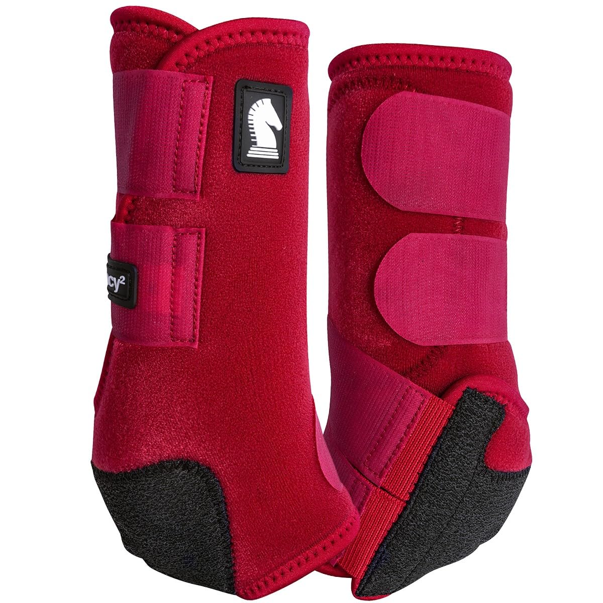 Classic Equine Legacy2 Support Boots, Front (Crimson, Medium)
