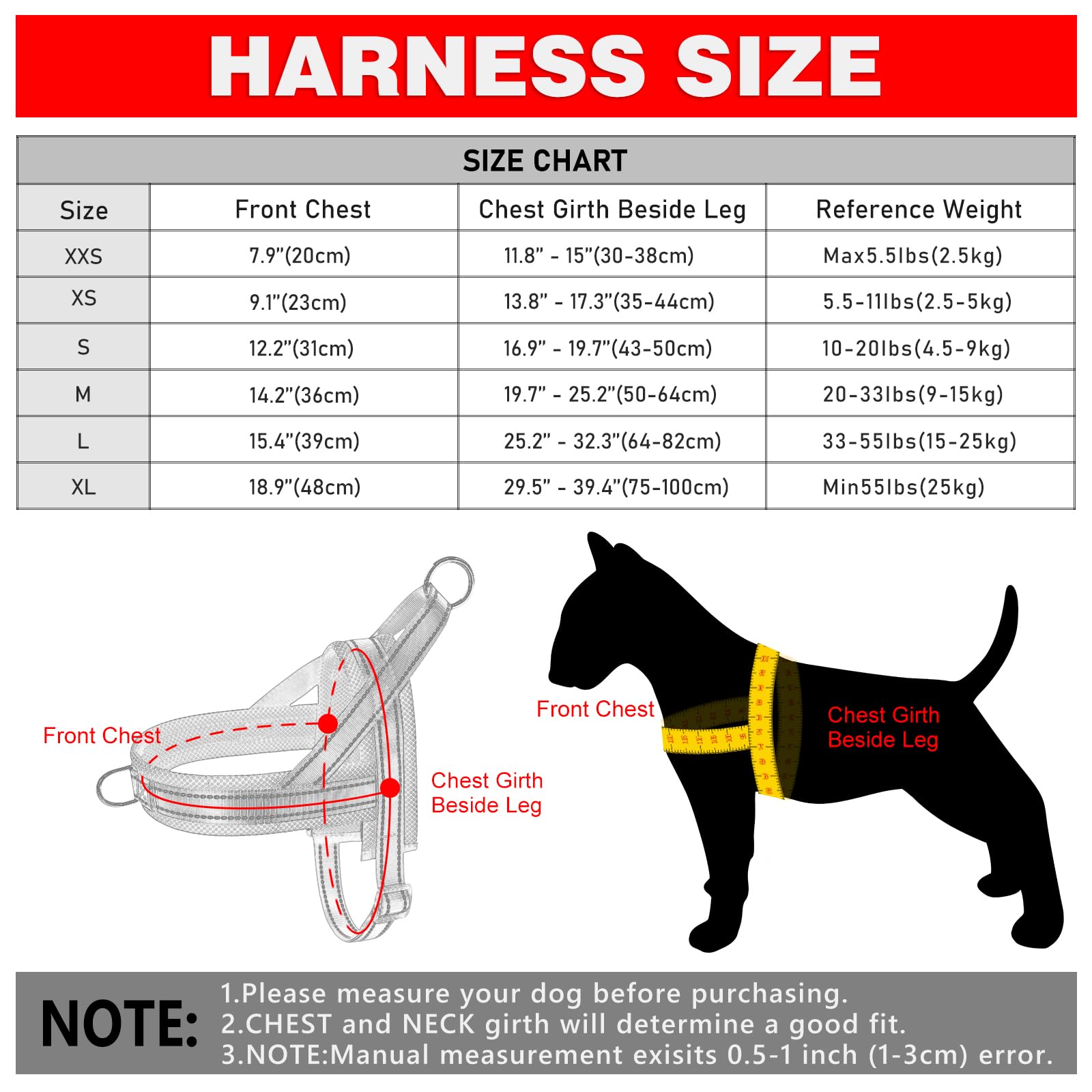 Plutus Pet No Pull Dog Harness With Breathable Mesh Padded, Adjustable Reflective Escape Proof Dog Harness, Quick Fit Dog Vest Harness For Small Medium Large Dogs(Xl, Black)