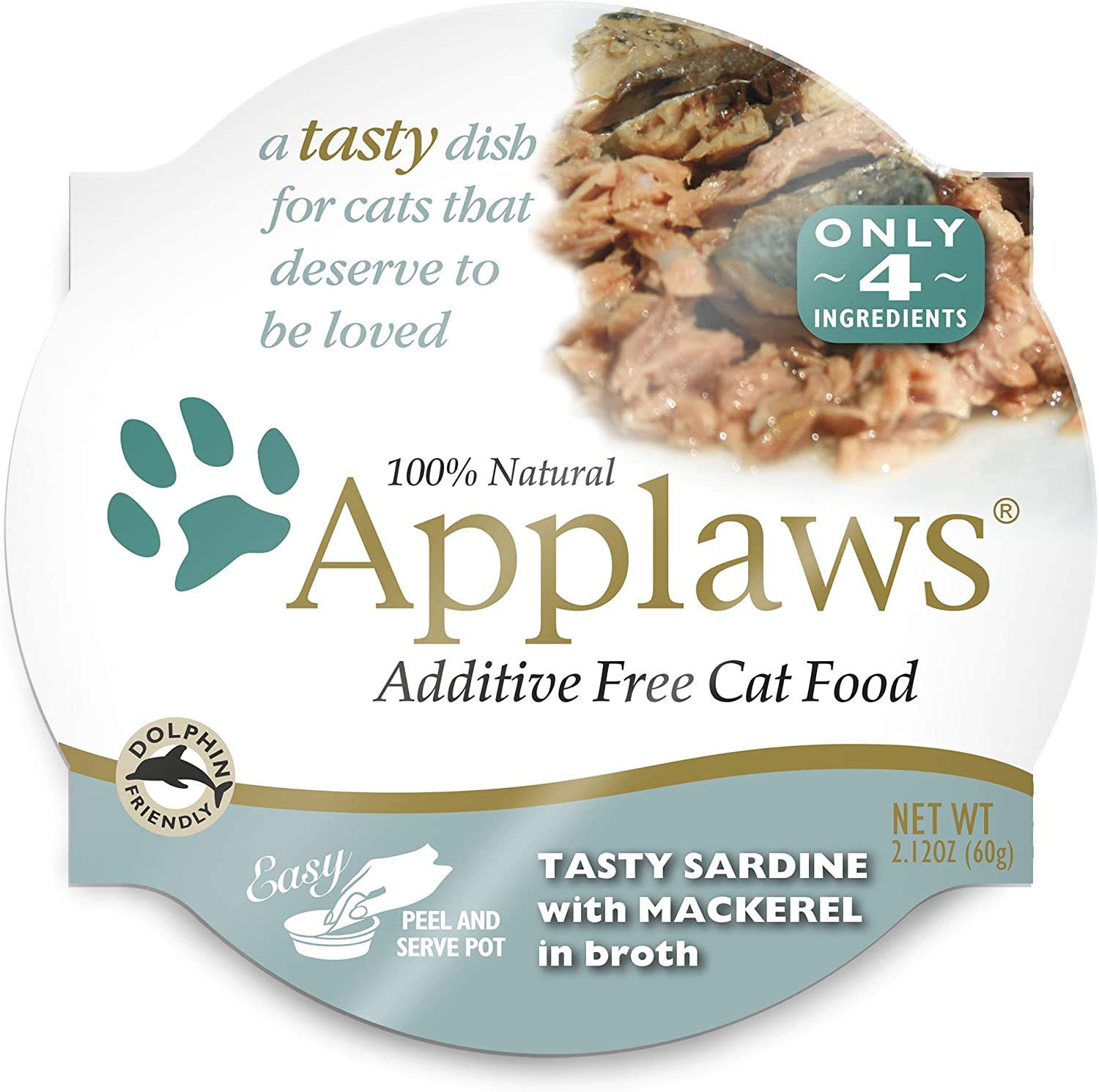 Applaws Peel and Serve Cat Food in Broth 6 Flavor Variety Bundle, 2.12 Ounces Each (12 Pots Total) by Applaws Layers